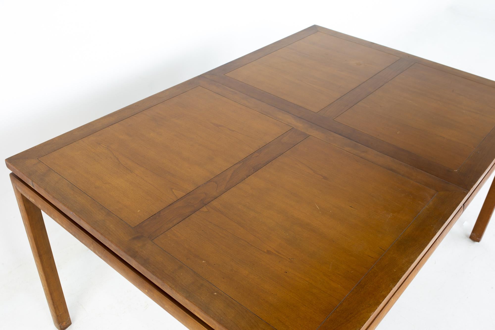 Fin du 20e siècle Table de salle à manger à rallonge mi-siècle Michael Taylor pour Baker New World Collection en vente