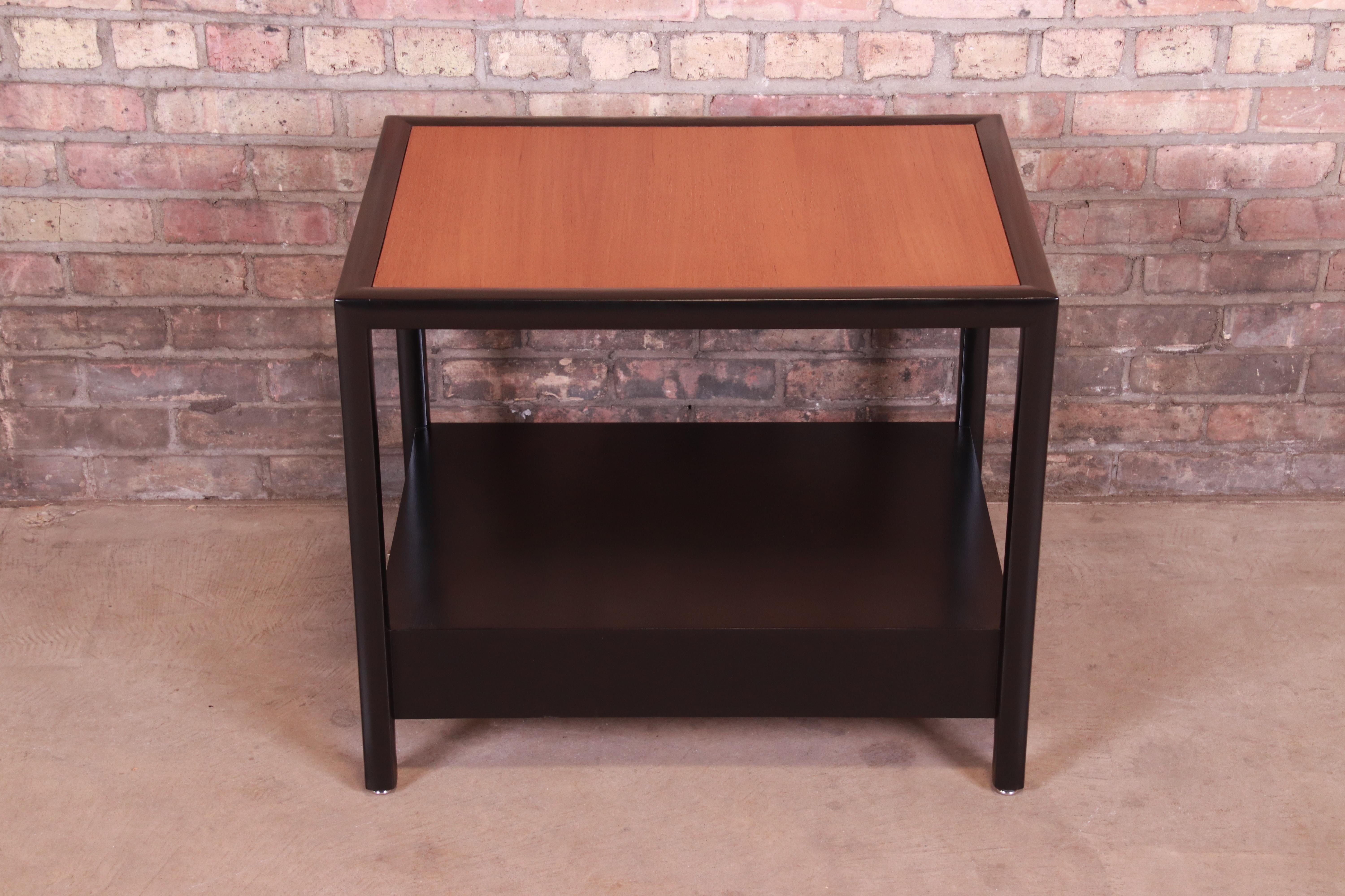 Michael Taylor for Baker New World Collection Side Table, Newly Restored 3