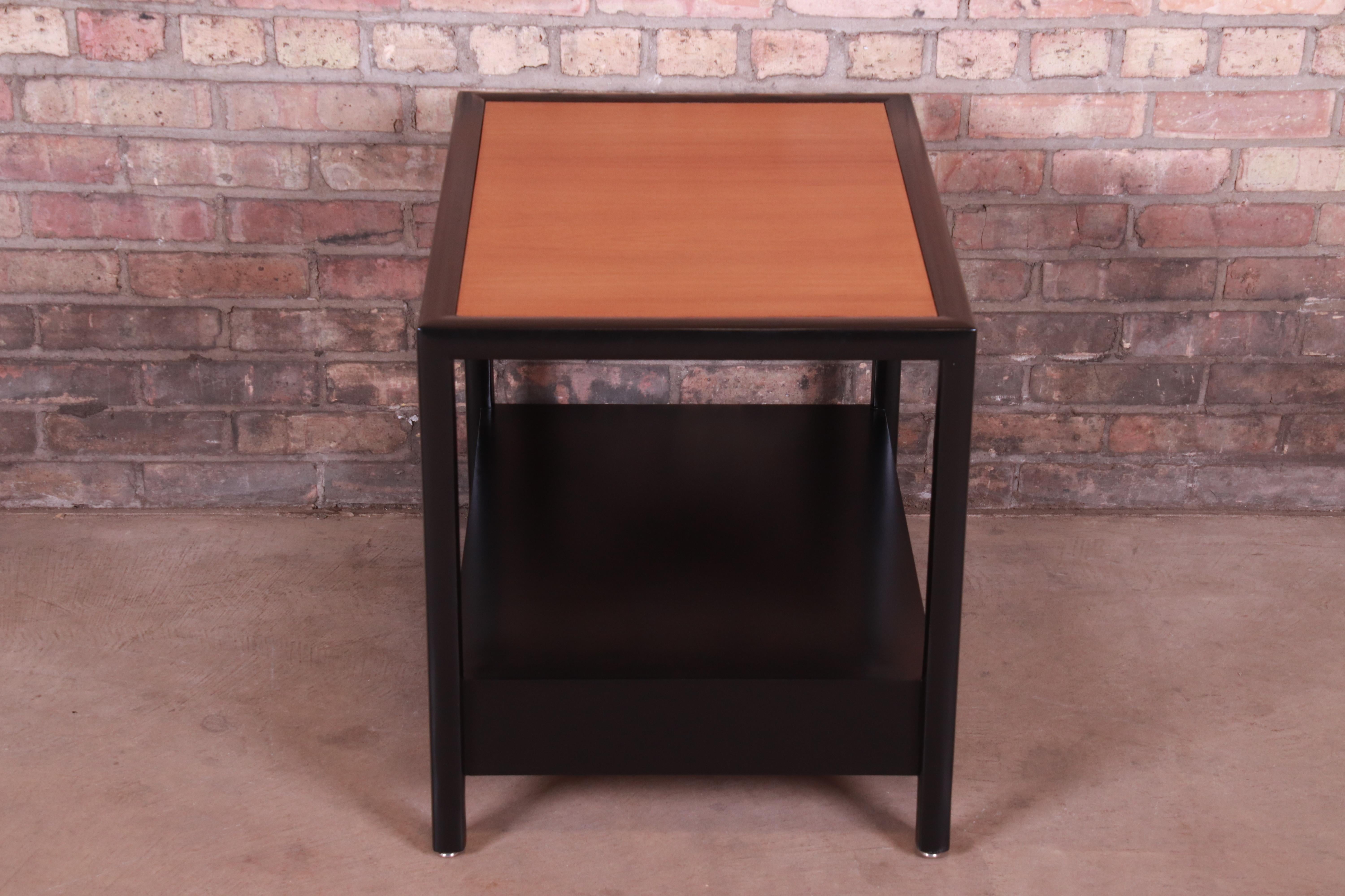 Michael Taylor for Baker New World Collection Side Table, Newly Restored 4
