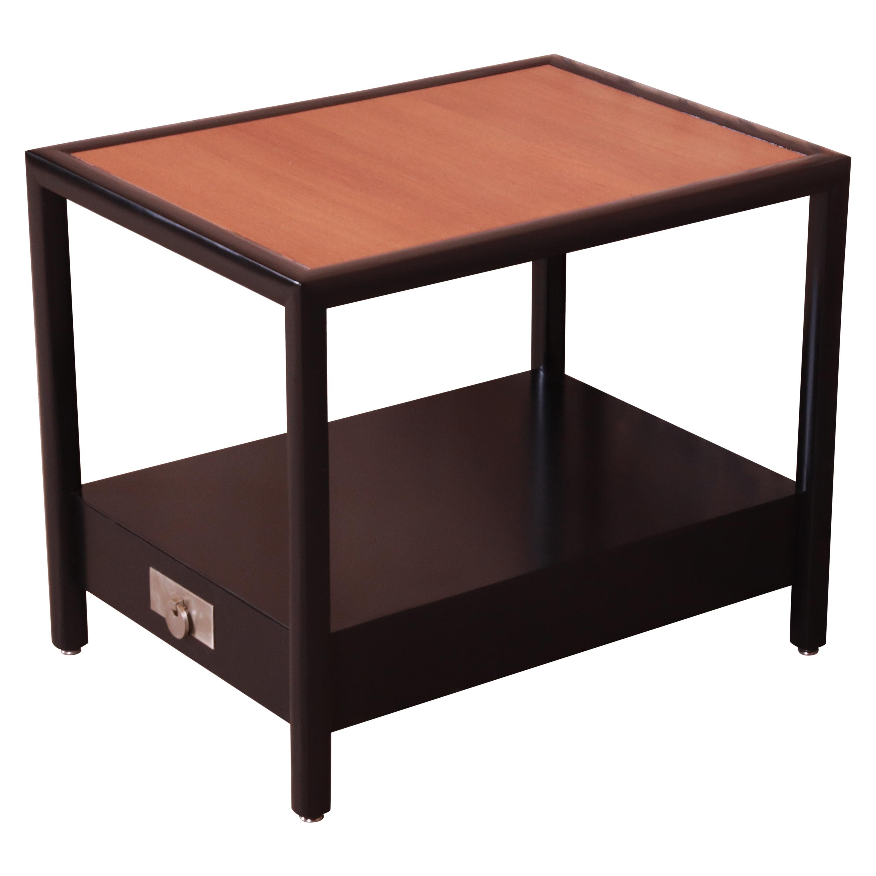 Michael Taylor for Baker New World Collection Side Table, Newly Restored