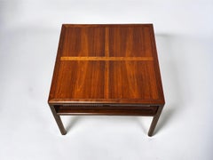 Michael Taylor for Baker - Occasional Table - New World Collection - Walnut Cane