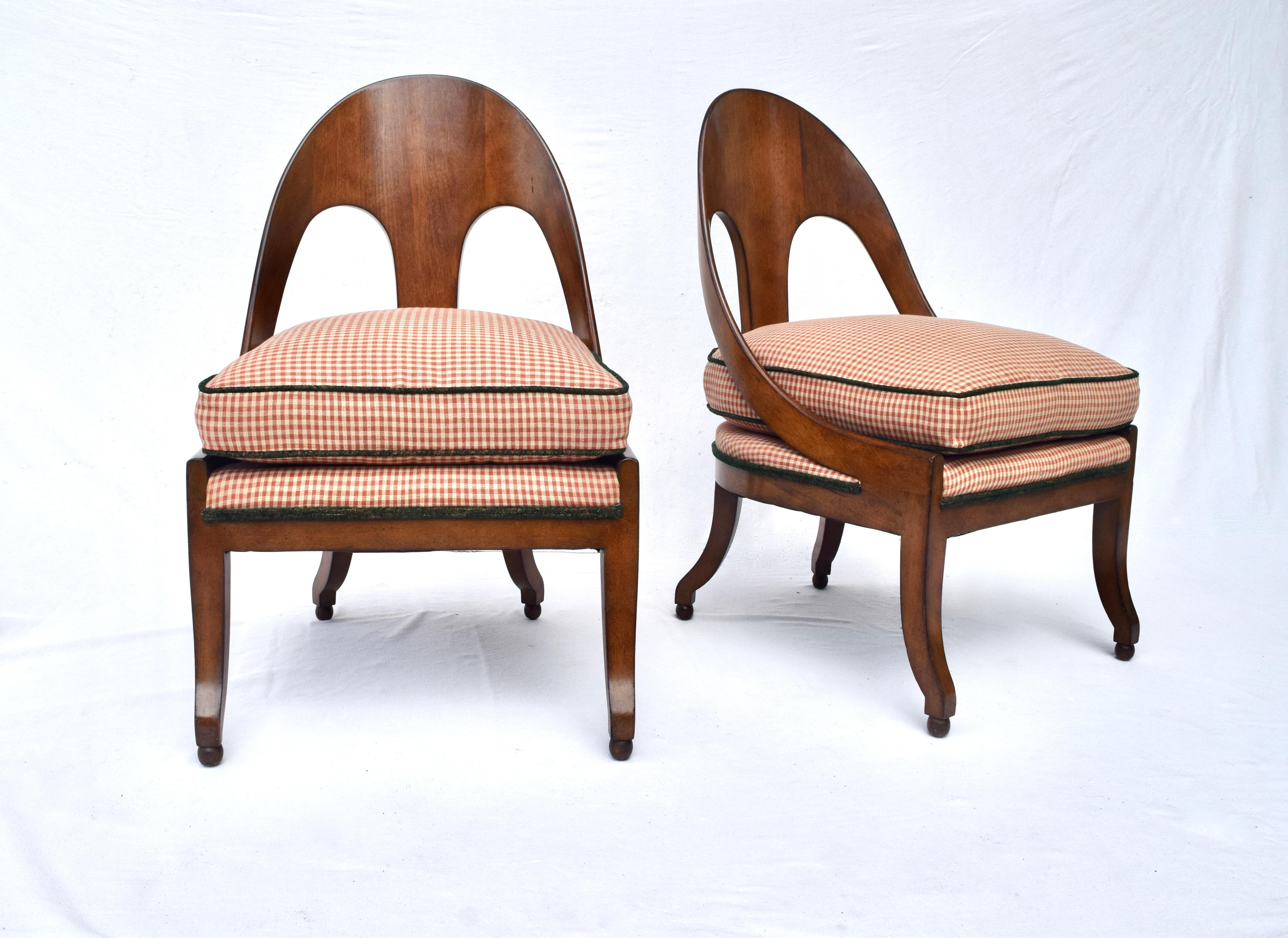 Mid-Century Modern Michael Taylor for Baker Spoon Chairs