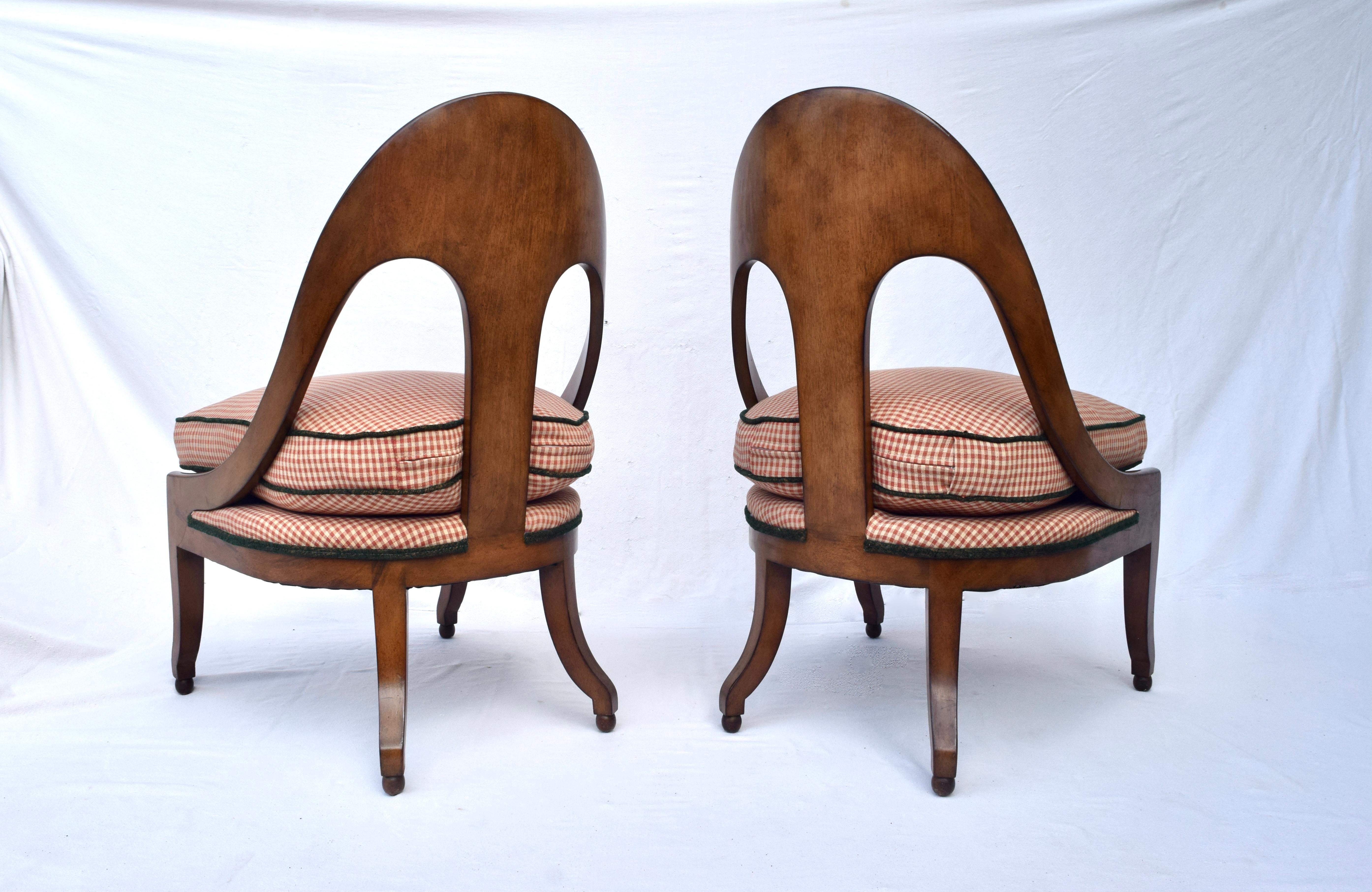 20th Century Michael Taylor for Baker Spoon Chairs