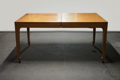 Michael Taylor for Baker Walnut Extension Dining Table Far East Collection