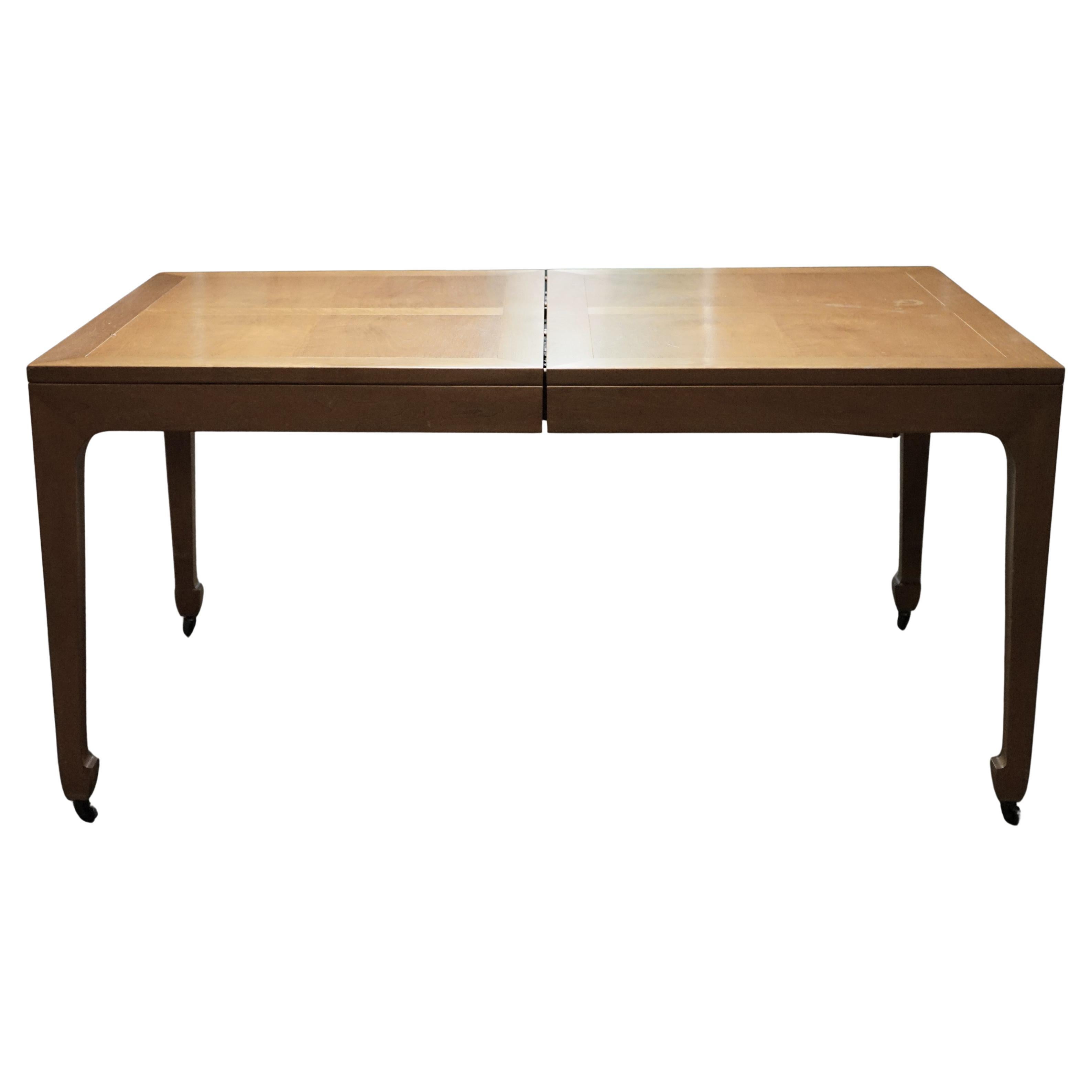Michael Taylor for Baker Walnut Extension Dining Table Far East Collection