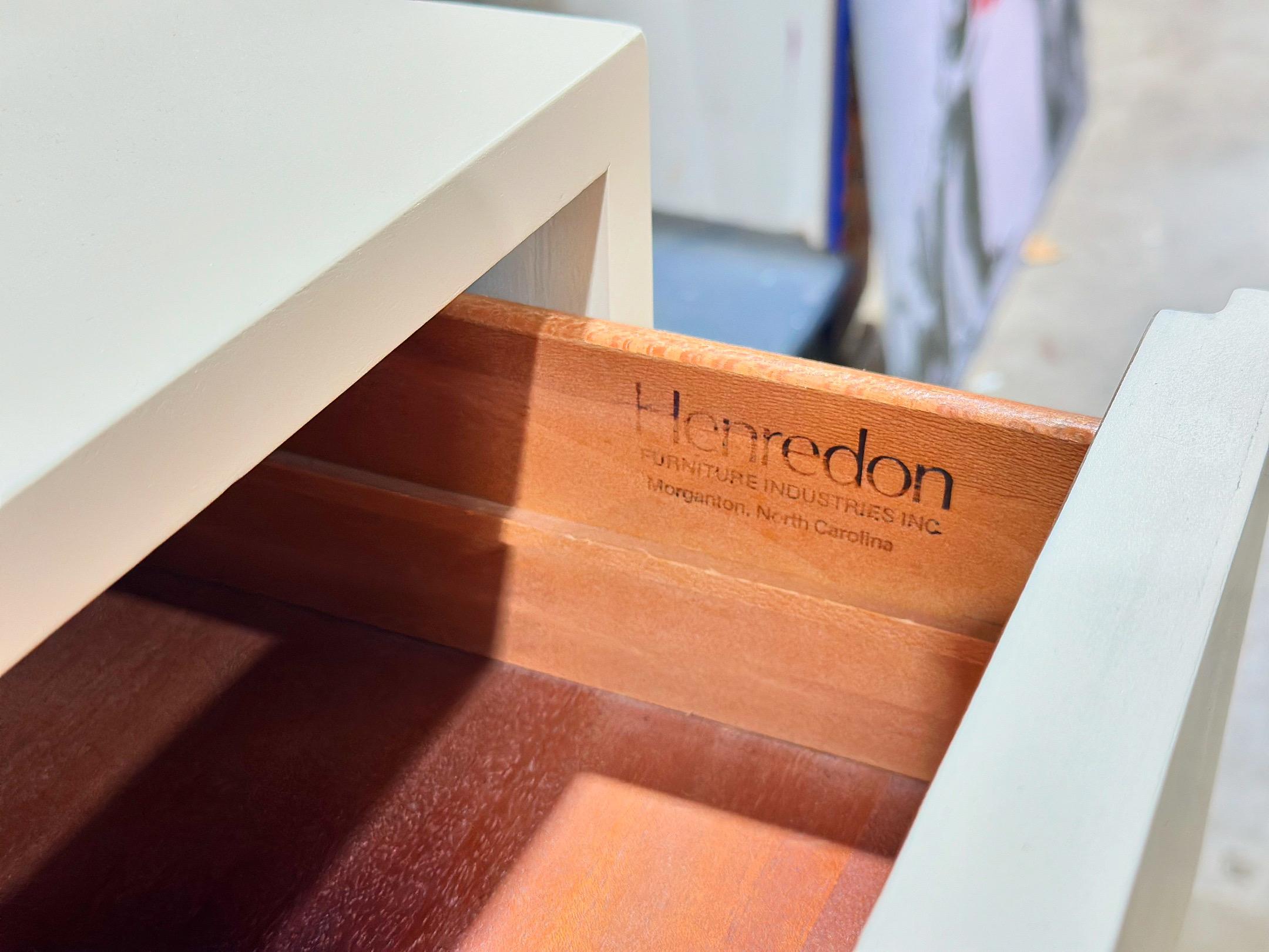American Michael Taylor for Henredon - Dresser - Off White Cream Lacquer - Brass Hardware