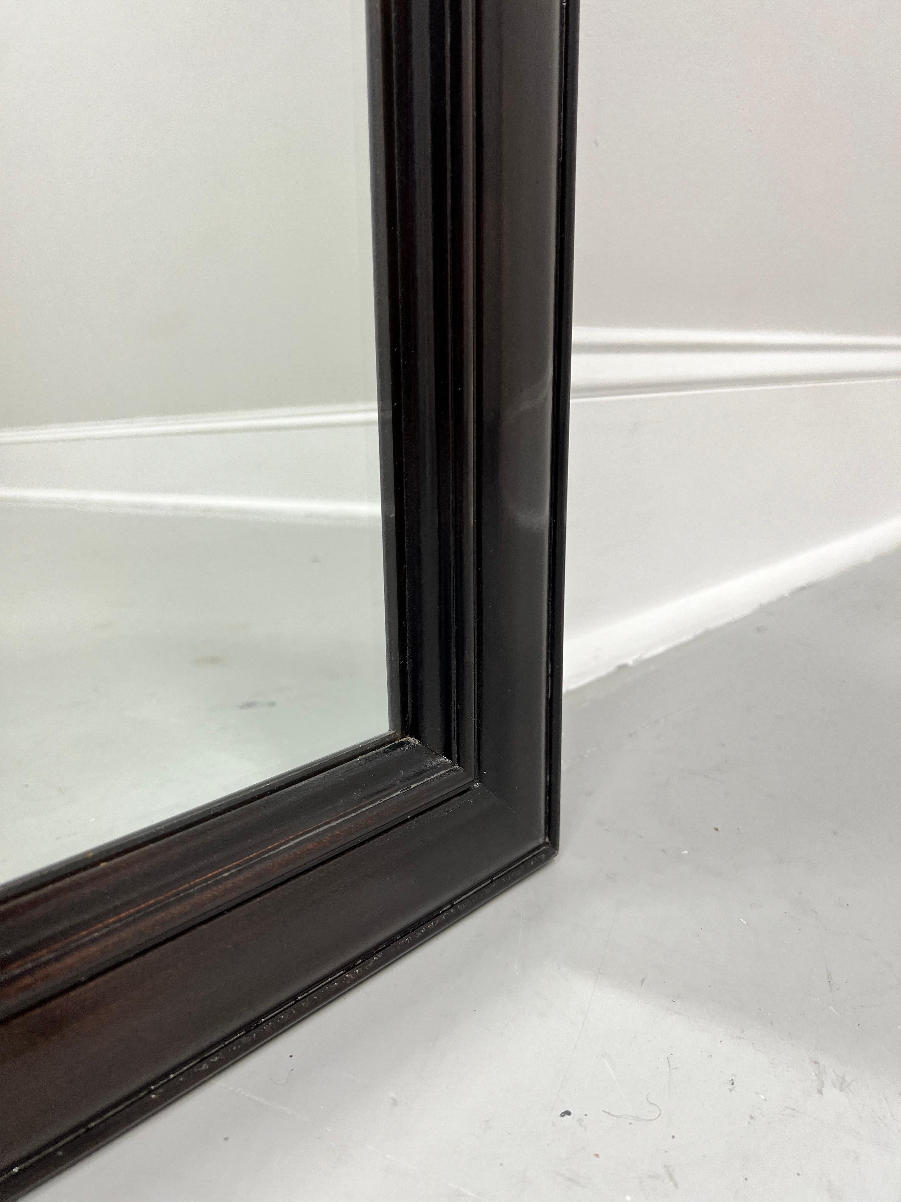 Michael Taylor for HENREDON Mahogany Asian Inspired Ebonized Wall Mirror In Good Condition For Sale In Charlotte, NC