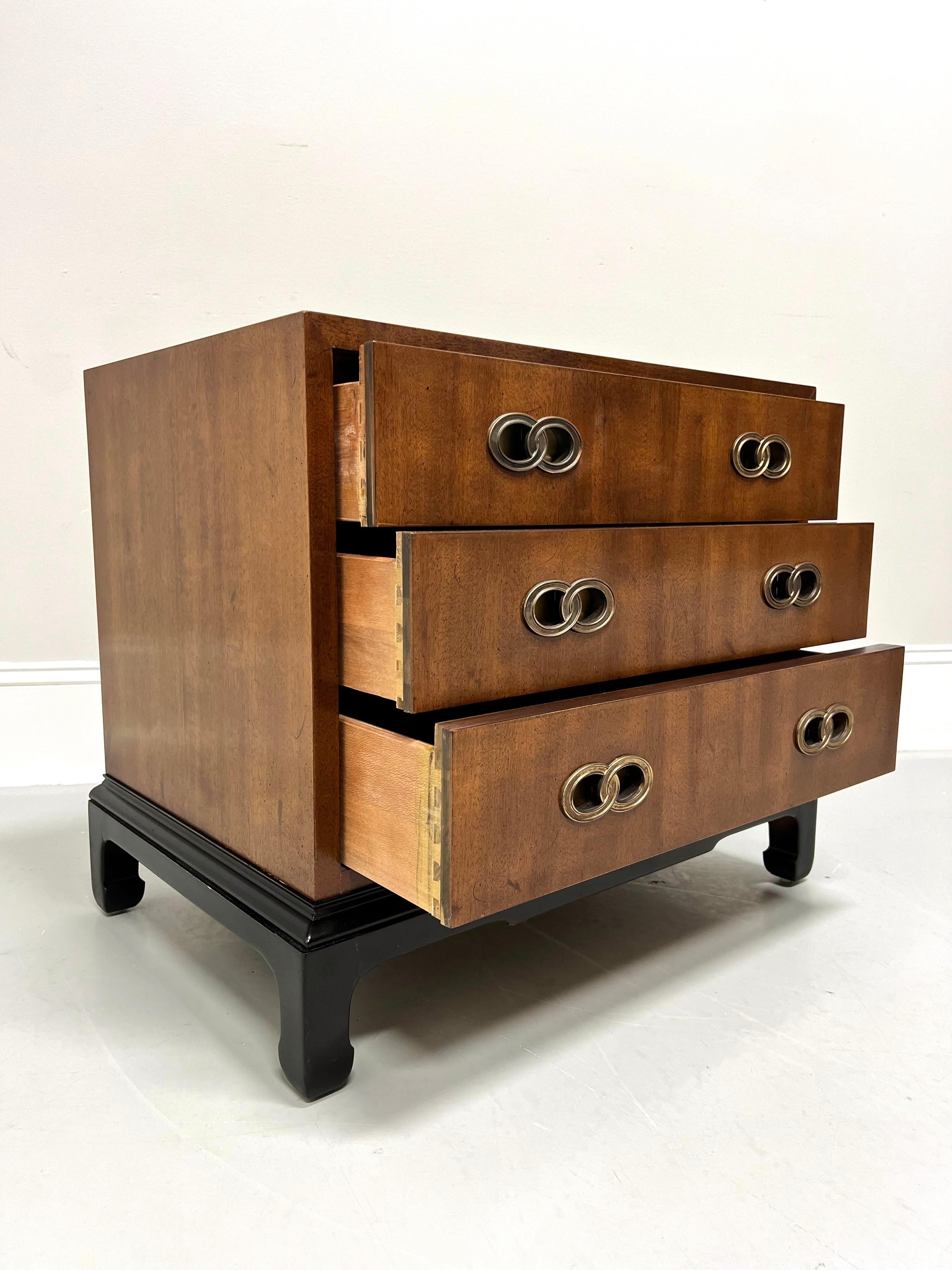 Michael Taylor for HENREDON Mahogany Asian Inspired Nightstands - Pair In Good Condition In Charlotte, NC