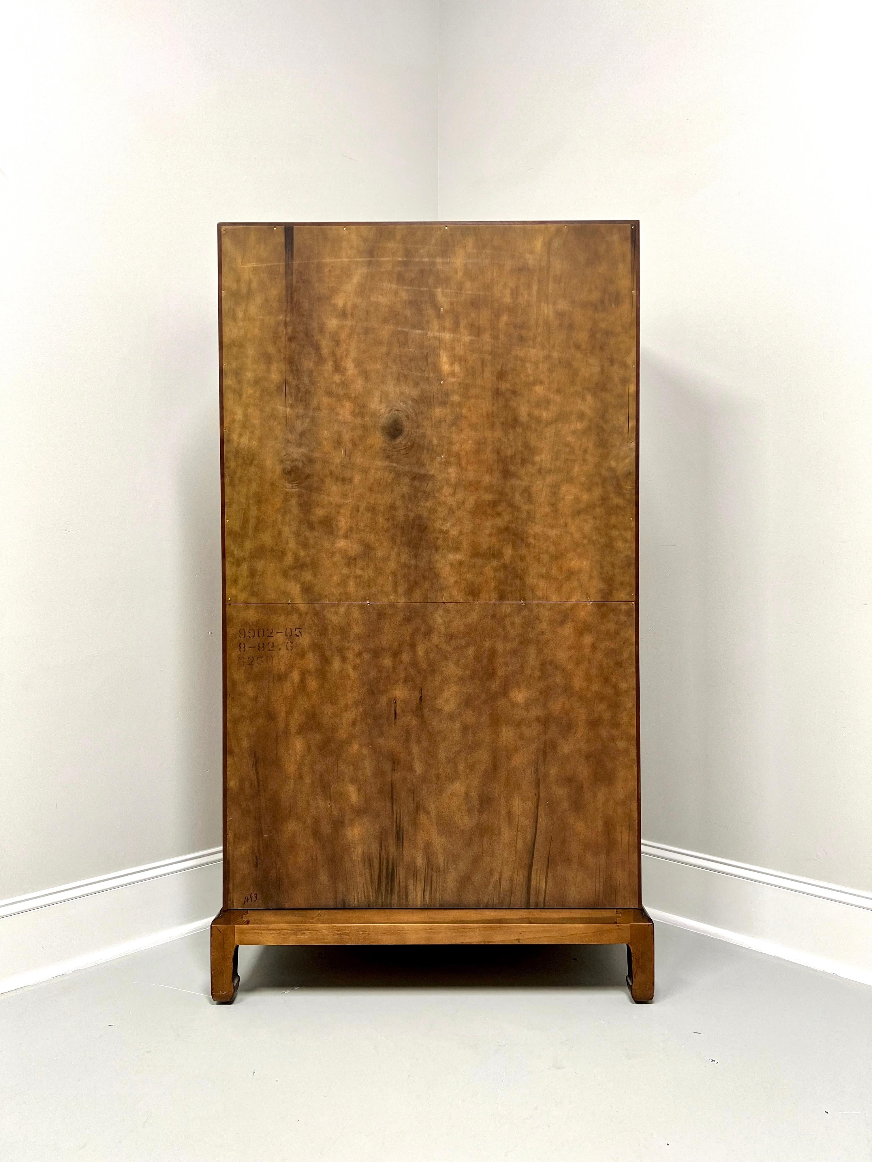American Michael Taylor for HENREDON Mahogany Asian Inspired Tall Chest of Drawers