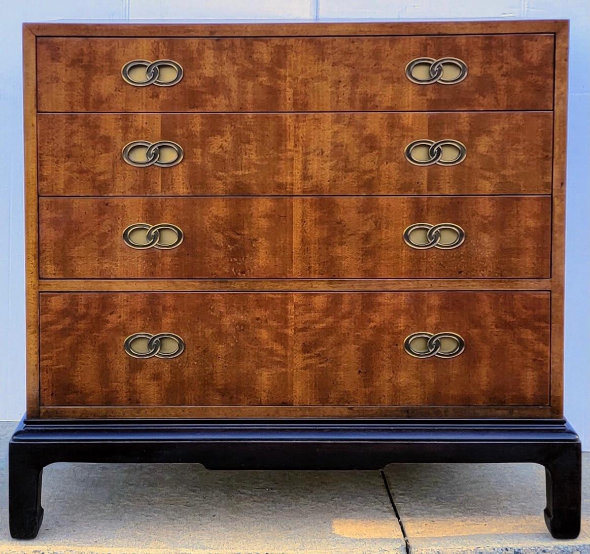 Late 20th Century Michael Taylor for Henredon Modern Asian Inspired Chest / Commode