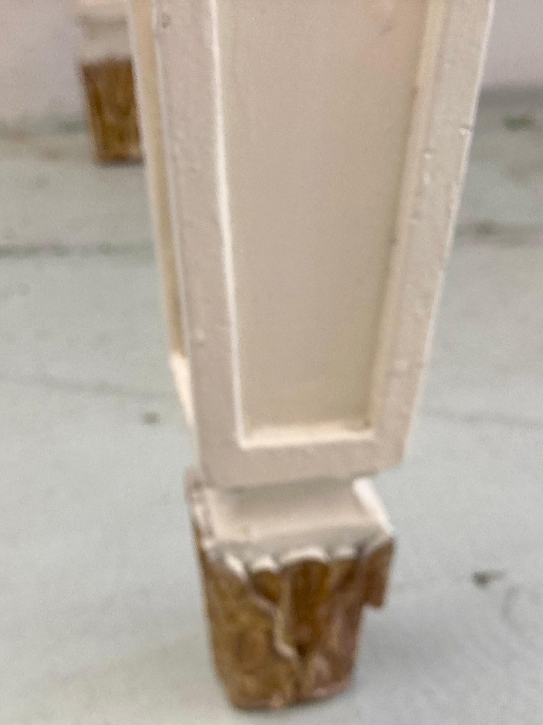 Michael Taylor Gilt and Painted Ivory French Style Console For Sale 7