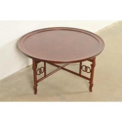 Michael Taylor Hollywood Regency Walnut Coffee Table, Newly Refinished