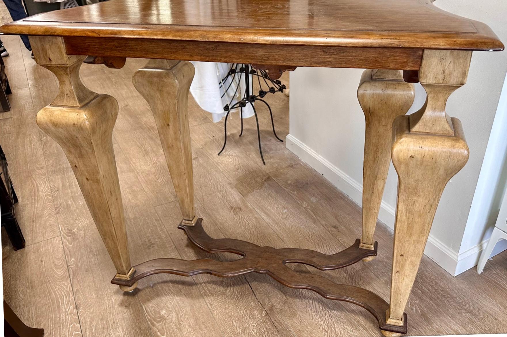 American Michael Taylor Italian Console Table For Sale