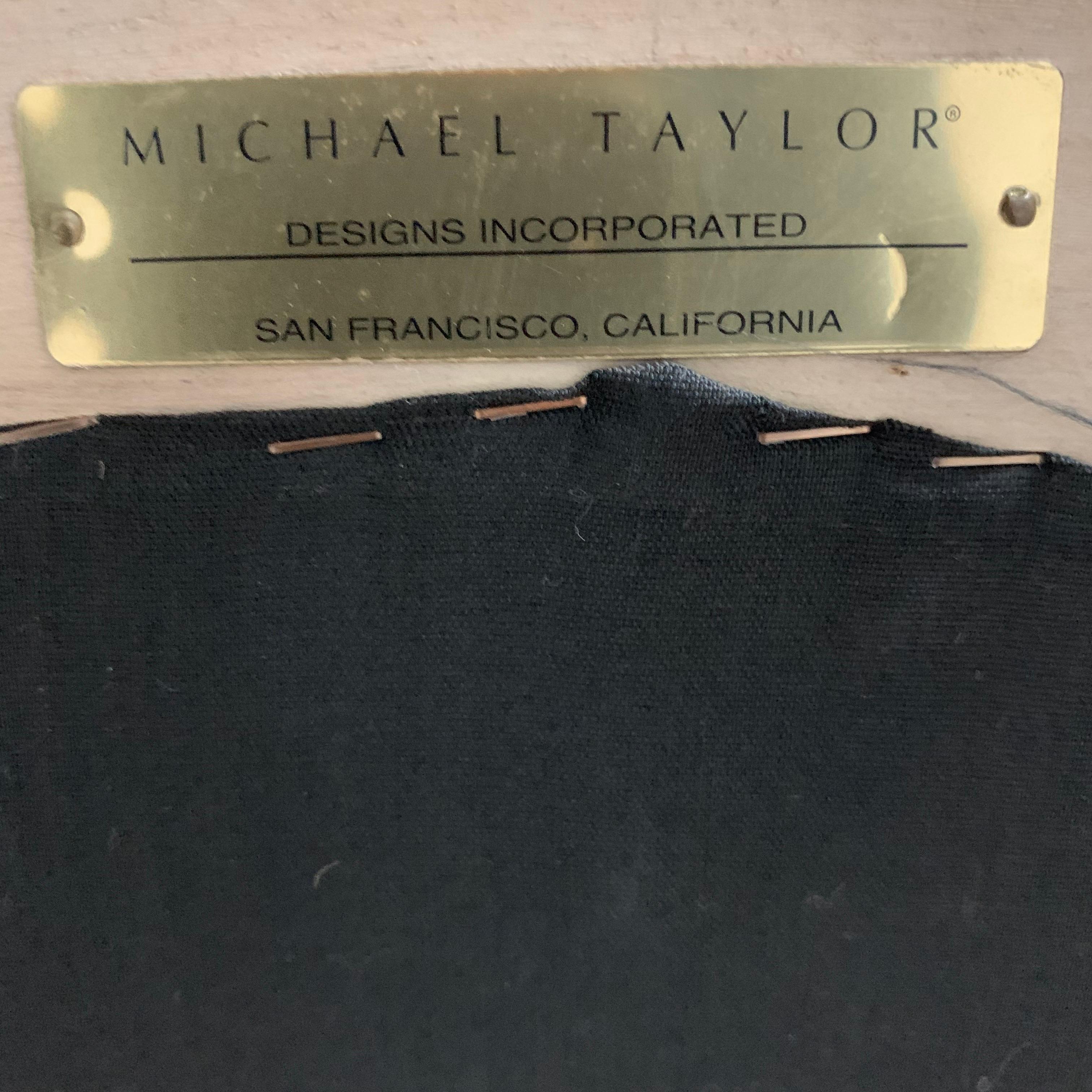 Michael Taylor Louis XV Style Bergère Chair MTD-0901, Signed 4