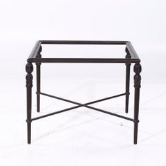 Michael Taylor Montecito Collection Mid Century Metal and Glass Side Table