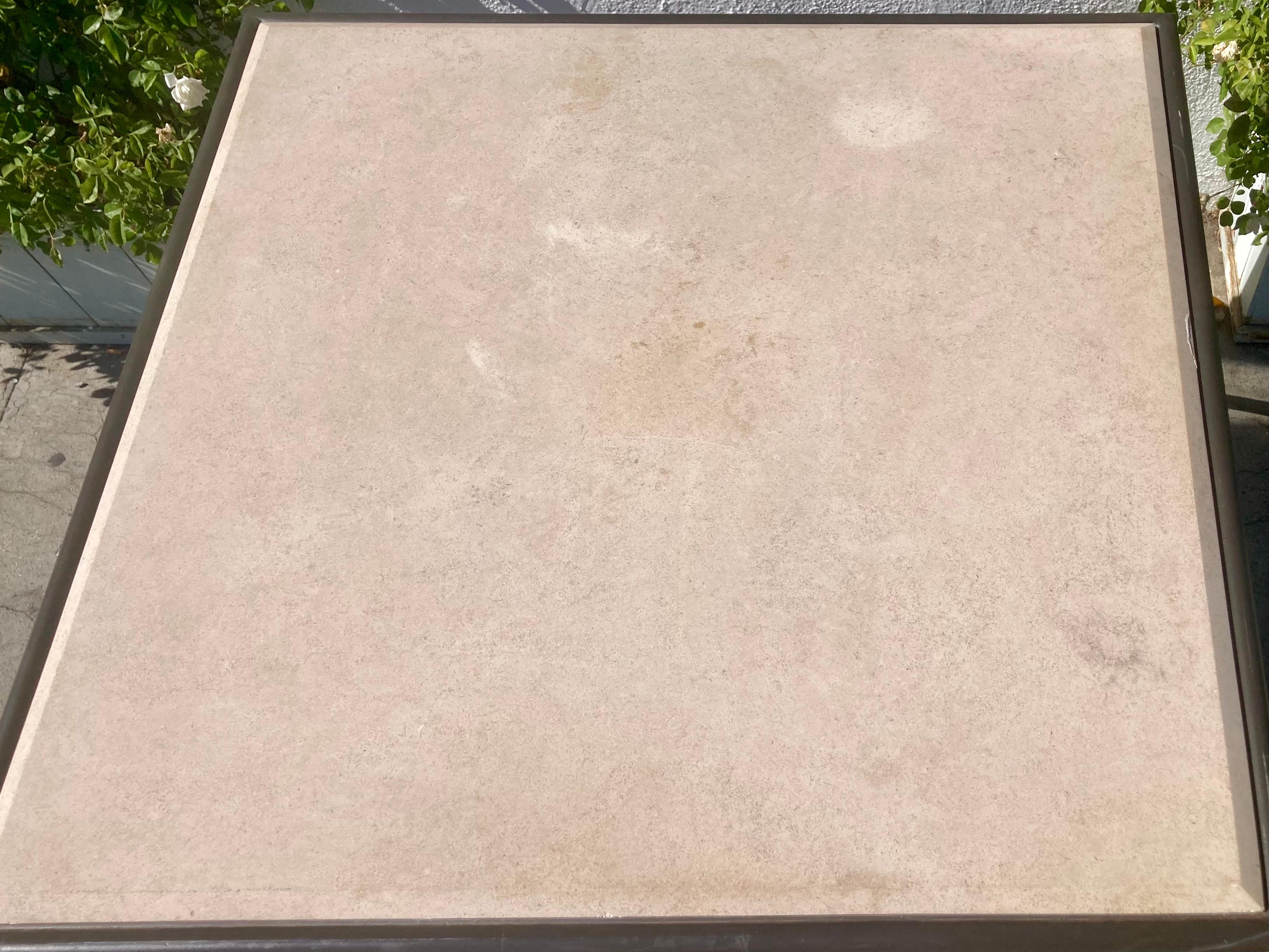 Michael Taylor Montecito Patio Dining Table With Stone Top 5