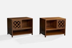 Michael Taylor, Nightstands, Mahogany, USA, 1960s
