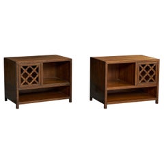 Michael Taylor, Nightstands, Mahogany, USA, 1960s