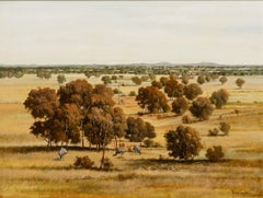 Michael Taylor - Huile contemporaine encadrée, Regard sur les plaines