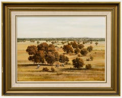 Michael Taylor - Framed Contemporary Oil, Looking Out Across the Plains