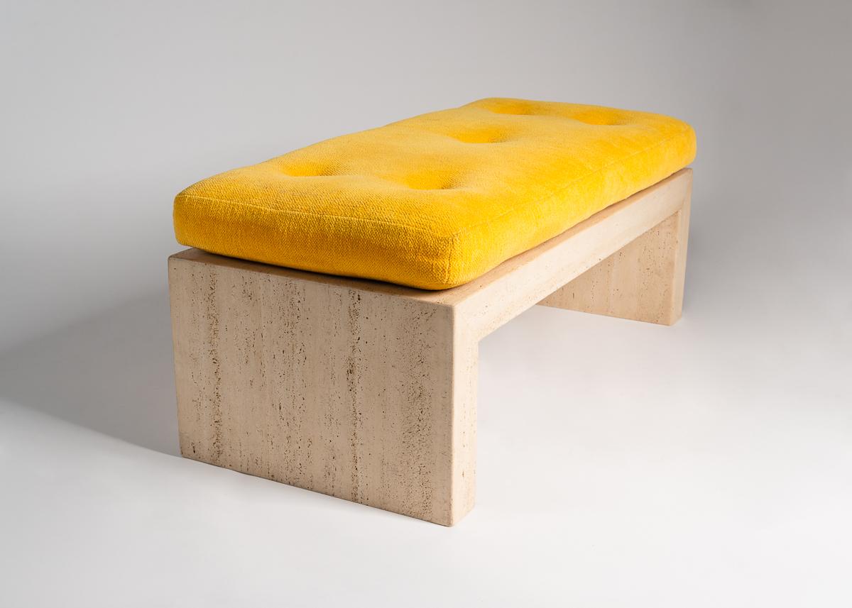 Minimalist Michael Taylor, Pair of Modernist Benches, United States, 1985
