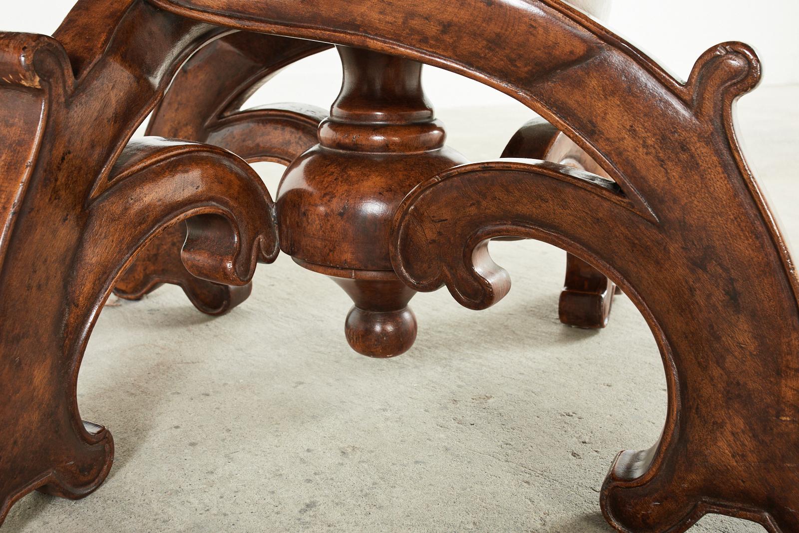Michael Taylor Panache Design Round Barcelona Dining Table 5