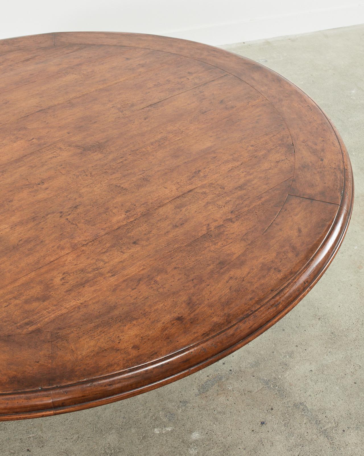 Contemporary Michael Taylor Panache Design Round Barcelona Dining Table