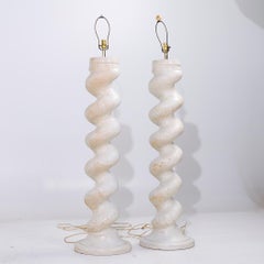 Michael Taylor Plaster Floor Lamps - Pair