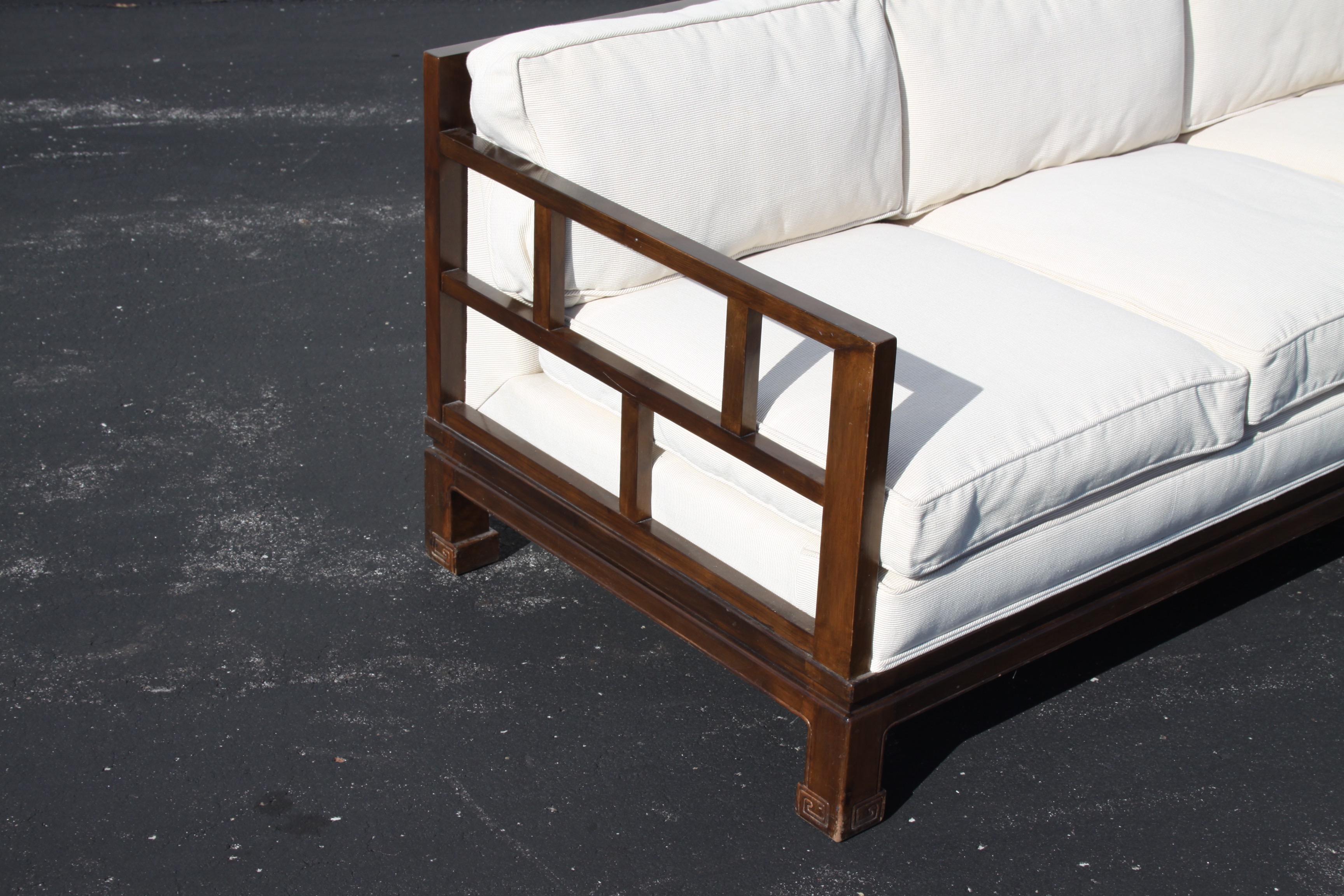 Michael Taylor Sofa pour Baker Furniture Co. - Far East Collection - vers 1950 en vente 5