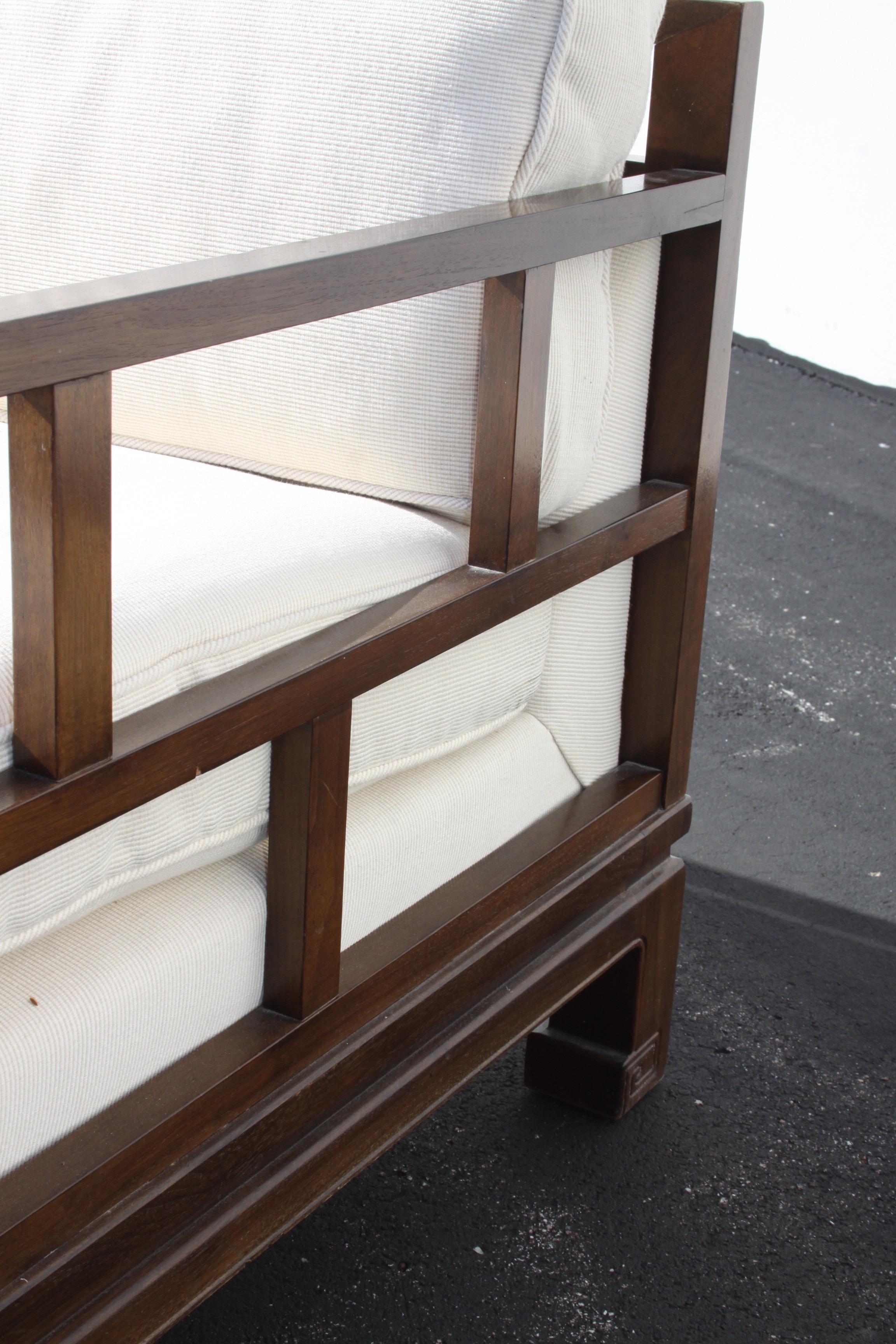 Michael Taylor Sofa pour Baker Furniture Co. - Far East Collection - vers 1950 en vente 8