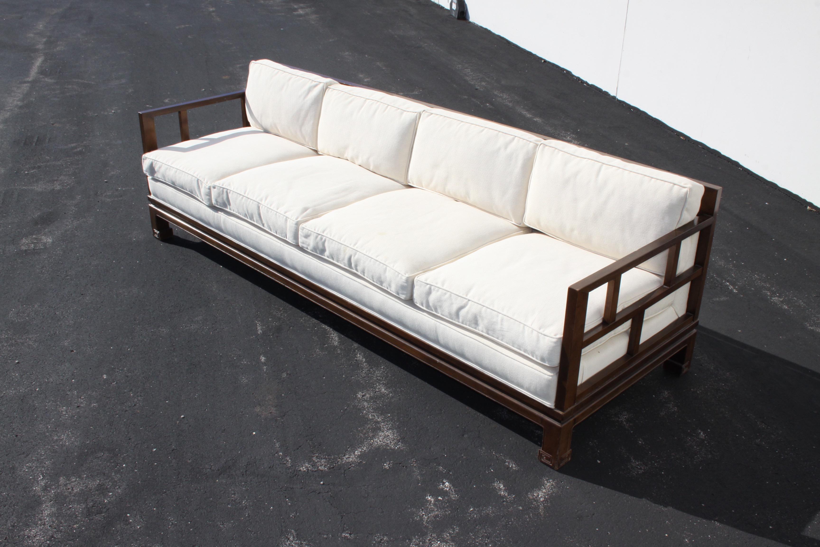 Michael Taylor Sofa pour Baker Furniture Co. - Far East Collection - vers 1950 en vente 9