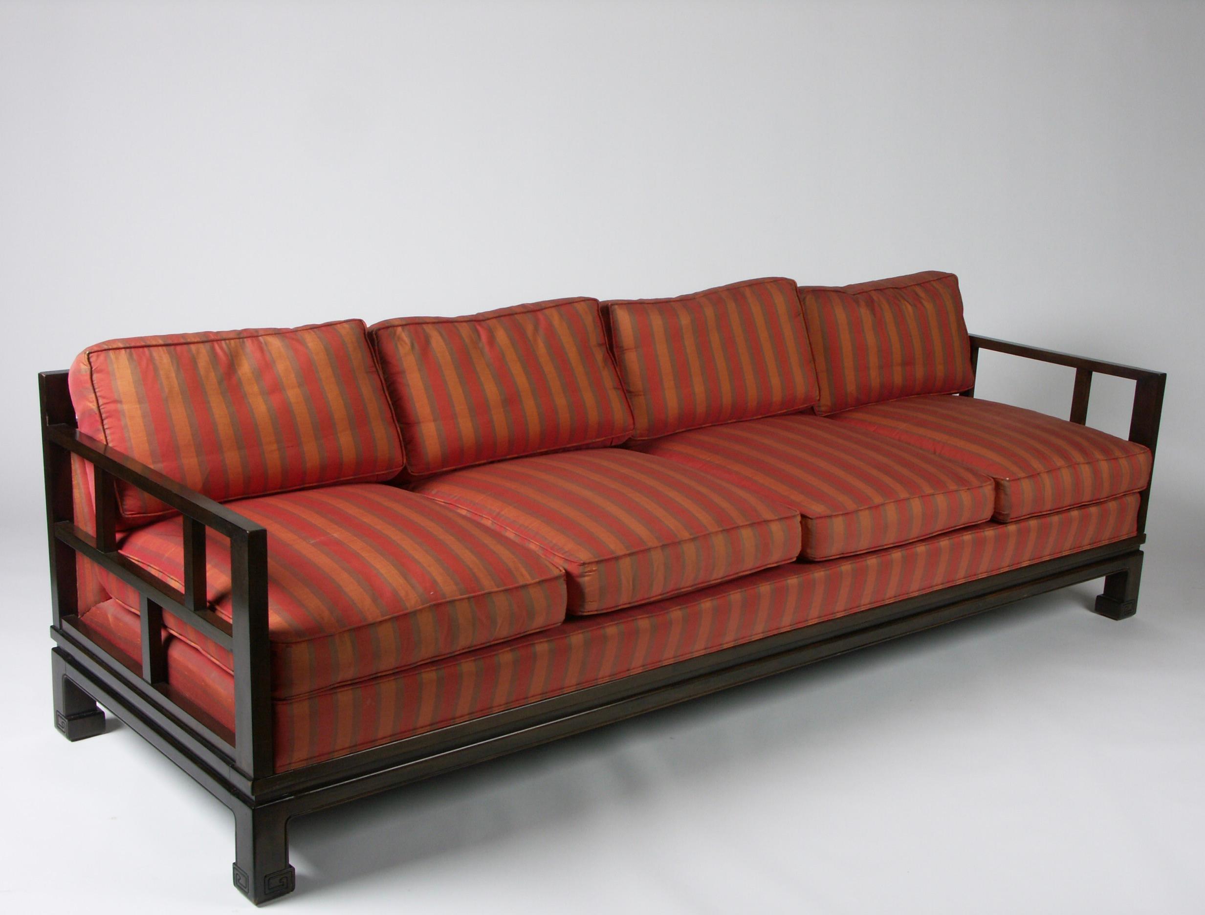 Michael Taylor Sofa pour Baker Furniture Co. - Far East Collection - vers 1950 en vente 11