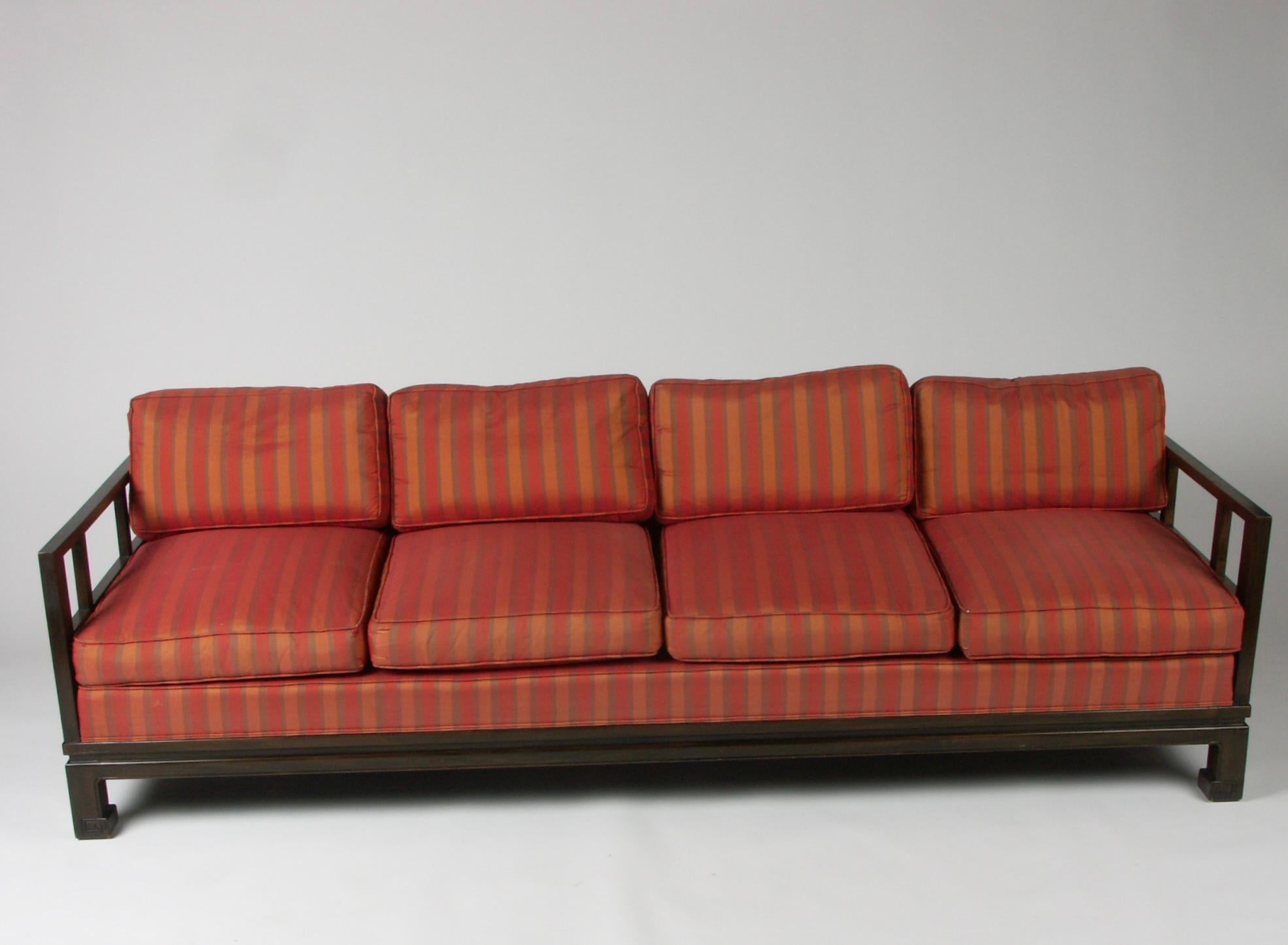 Michael Taylor Sofa pour Baker Furniture Co. - Far East Collection - vers 1950 en vente 12