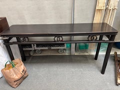 Michael Taylor style Chinese altar elmwood console