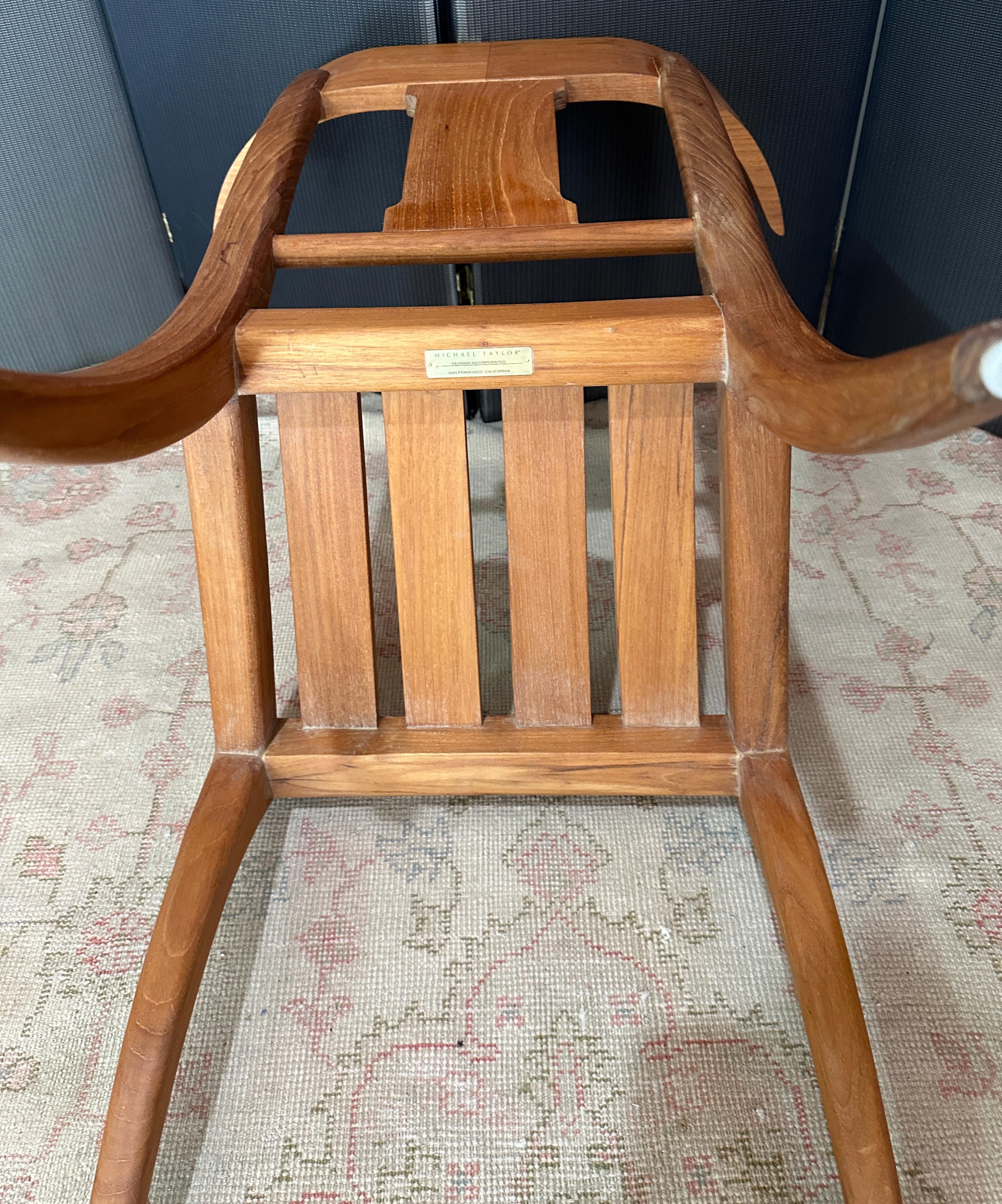 Americano Sedia Klismos in teak di Michael Taylor in vendita