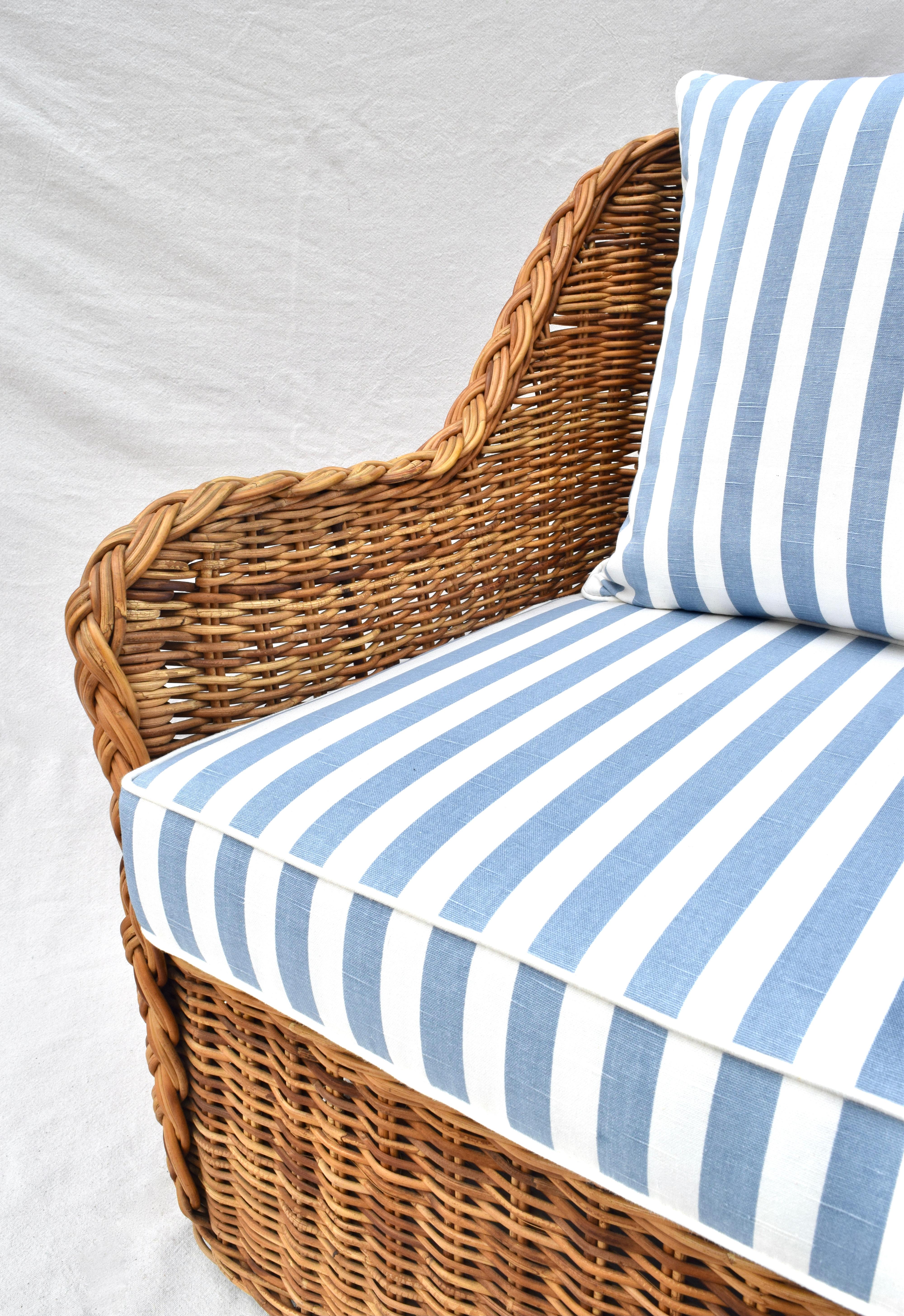Michael Taylor Wicker Rattan Arm Chair 4
