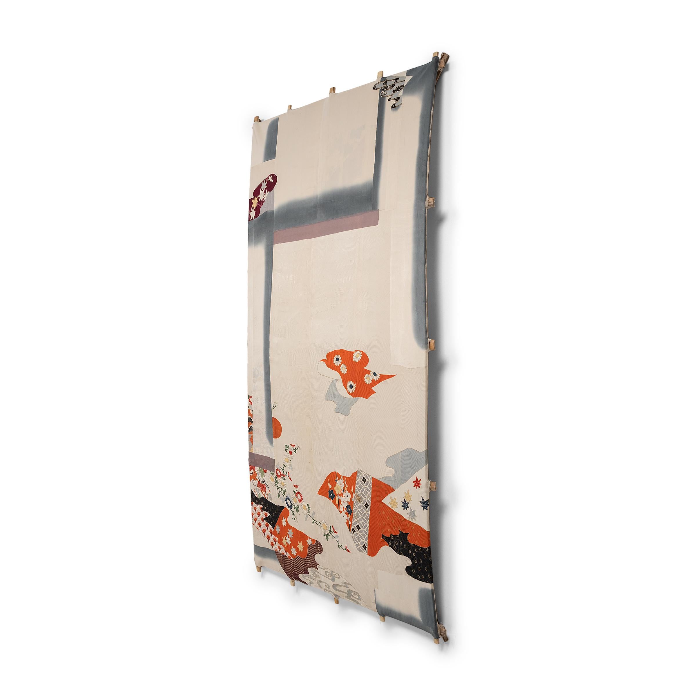 Based in Chicago, IL, contemporary artist Michael Thompson creates unique kites, collages and mixed media works assembled from material fragments of past and present collected in his travels. His ongoing series of large-scale kites bridge the gap