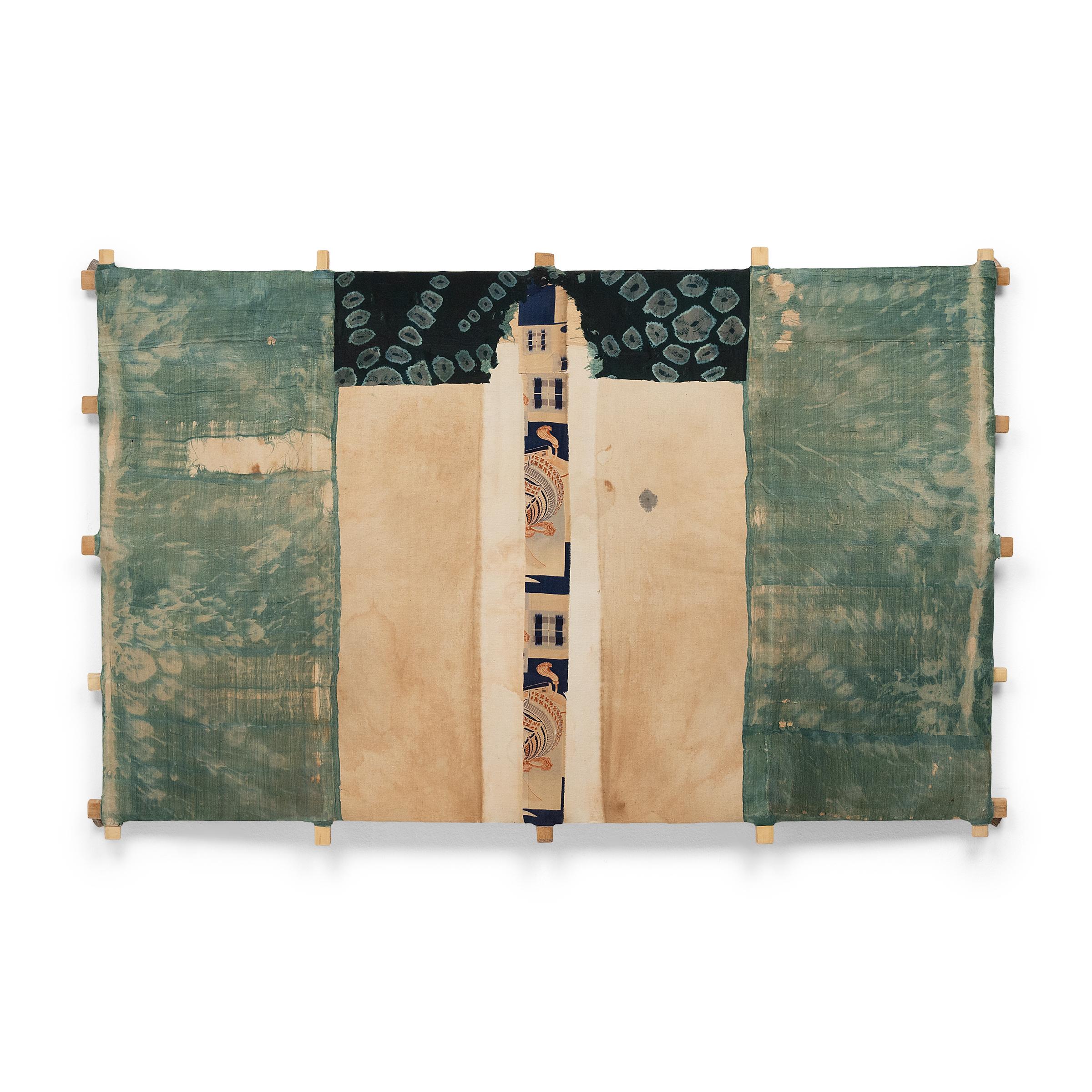 "Shibori Sky, " Mixed Media Collage