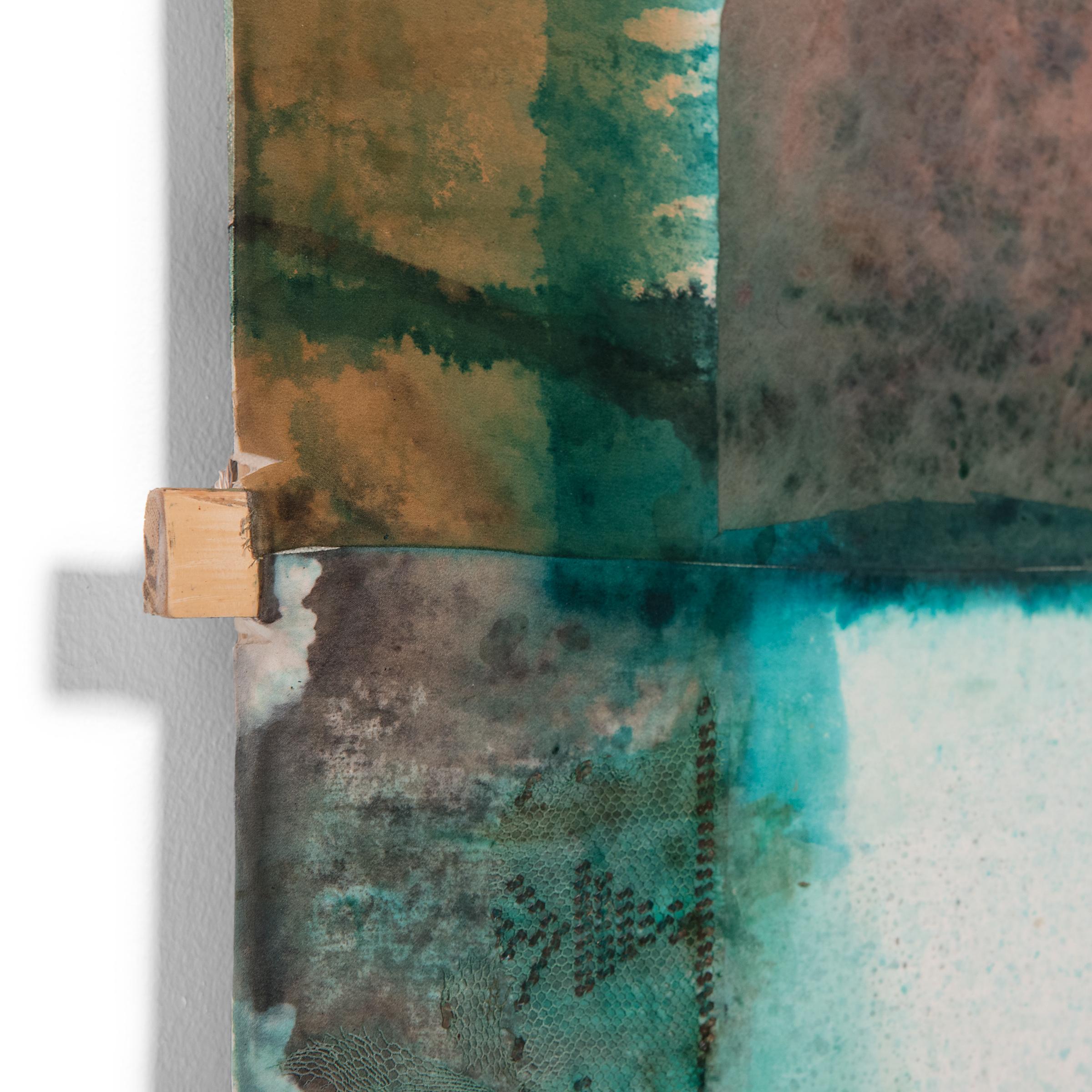 „Patina“, Mixed Media-Kit, 2021 (Braun), Abstract Drawing, von Michael Thompson Photographer