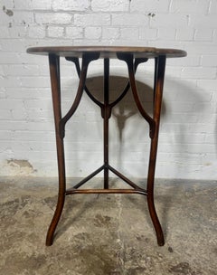 Michael Thonet Bentwood Bistro Table with carved Art Nouveau Woman Face (top)