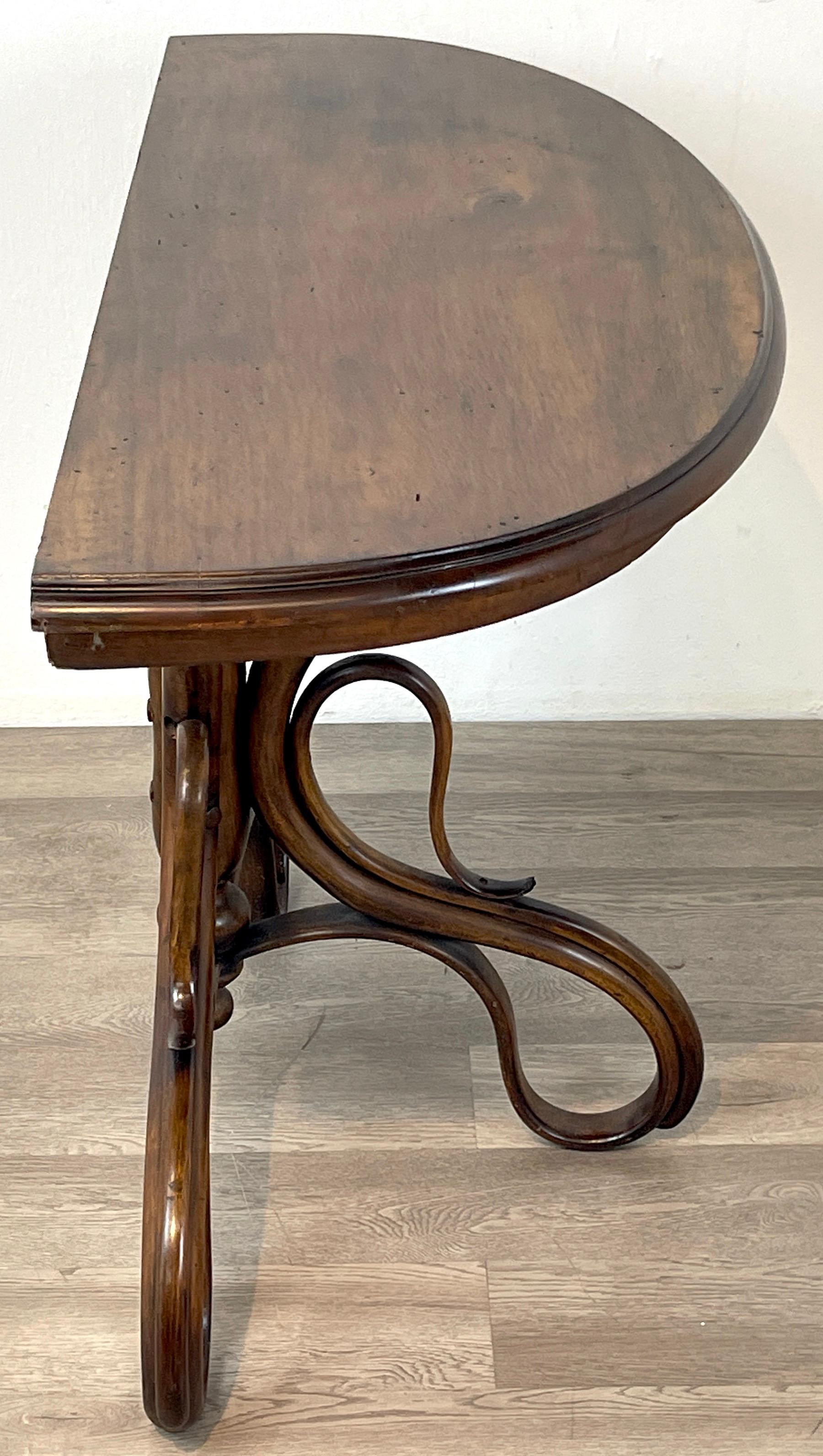 Austrian Michael Thonet Bentwood Console Table