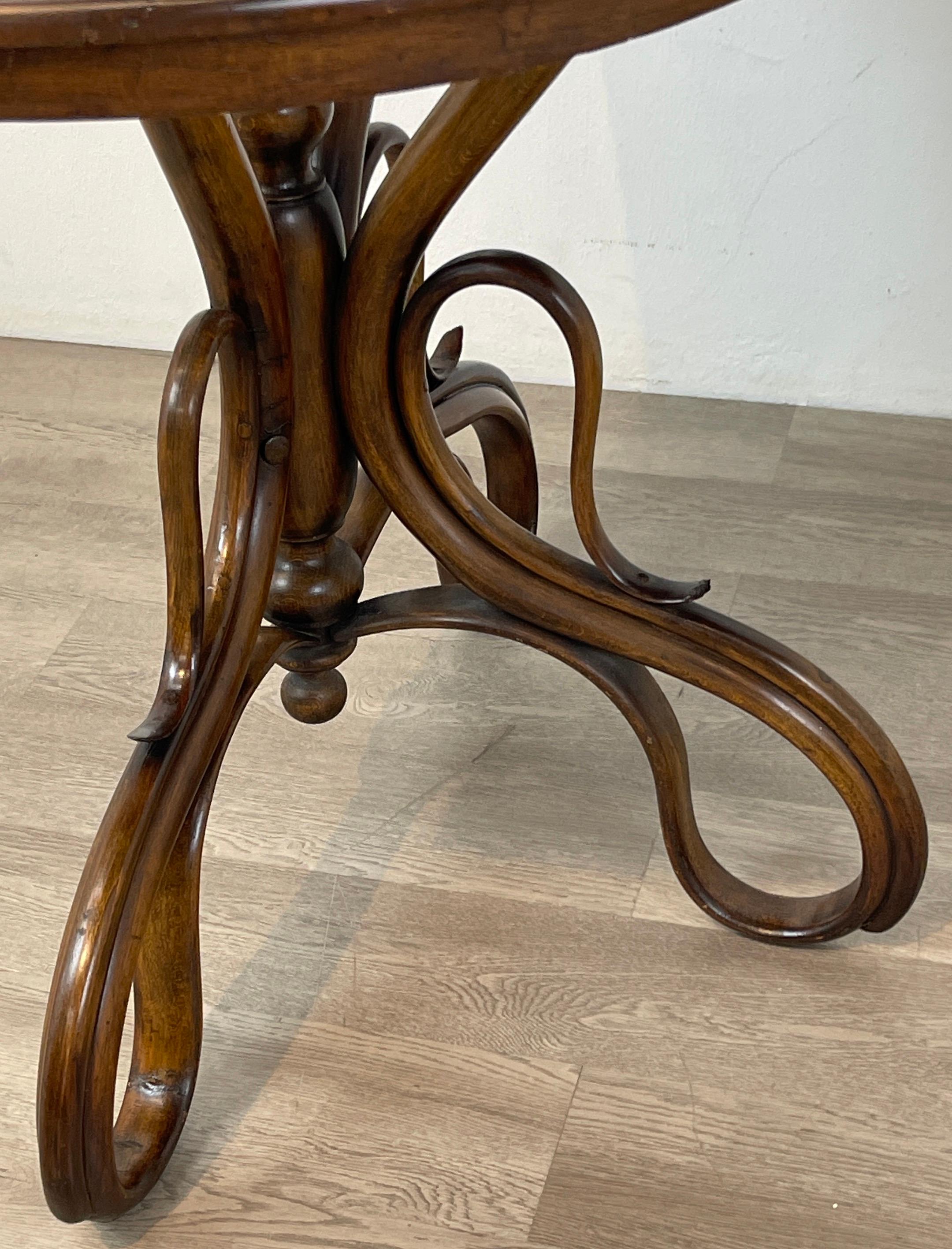 Stained Michael Thonet Bentwood Console Table