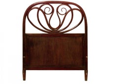 Michael Thonet Mahogany Bentwood Double Scroll Twin Bed