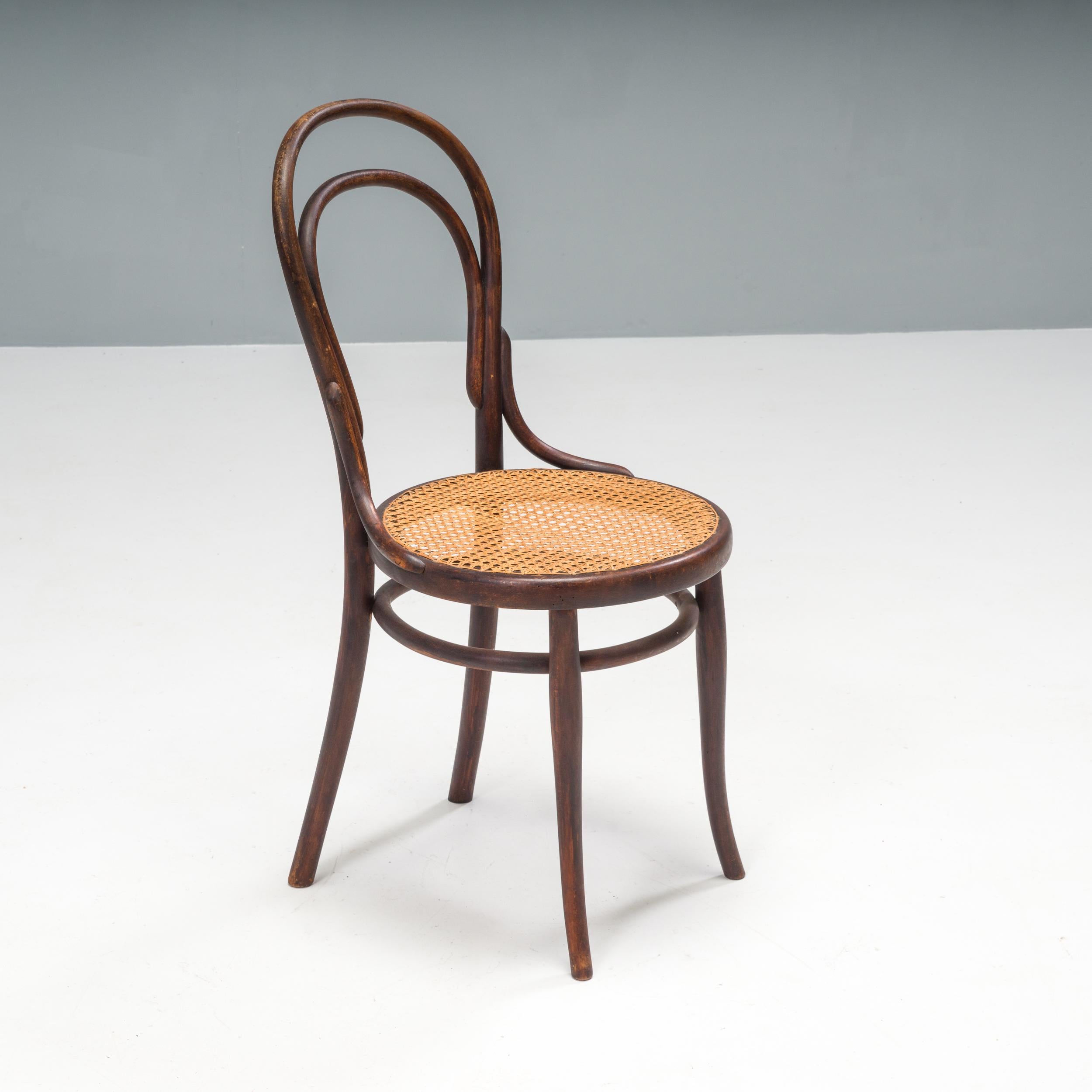 Michael Thonet No. 14 Bentwood Dining Chairs, Set of 6, Circa 1900 In Good Condition In London, GB