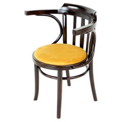 Michael Thonet Sillón de madera curvada nº 24 de Ton, Checoslovaquia Años 50