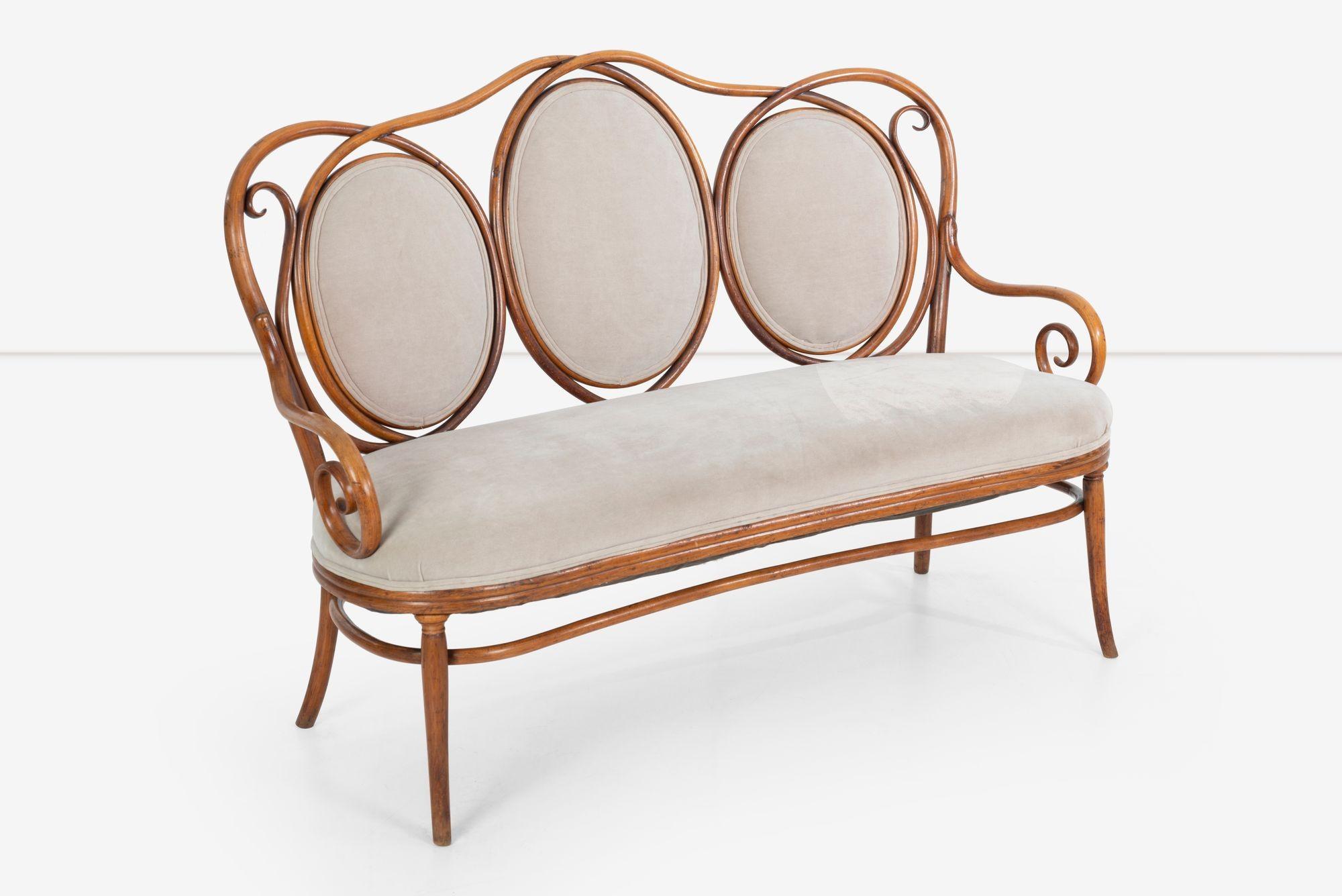 Art nouveau Banc de canapé Michael Thonet NR22 en vente