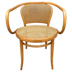 Michael Thonet Solid Beechwood and Cane no. 210 Armchair