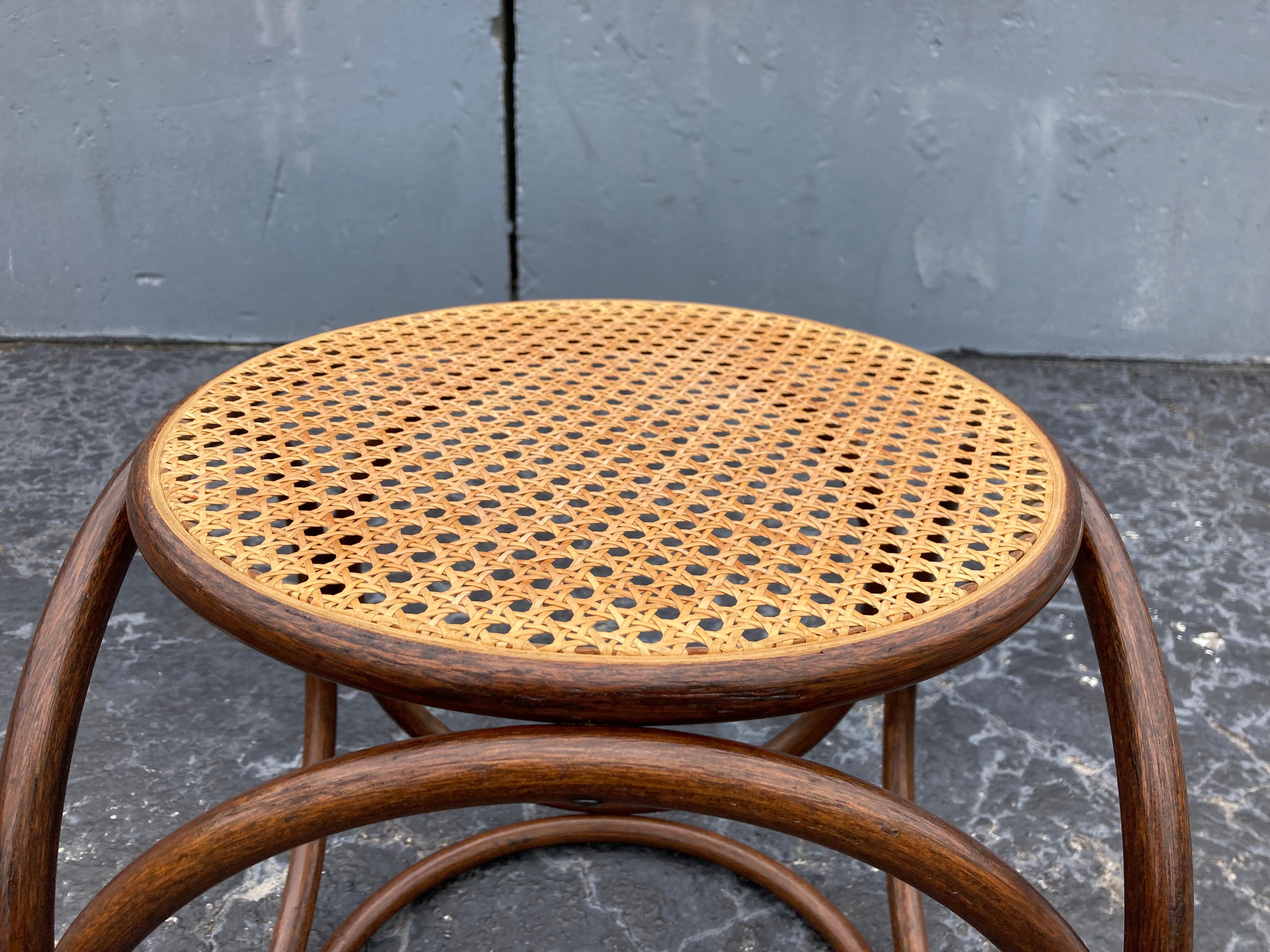 vintage cane side table