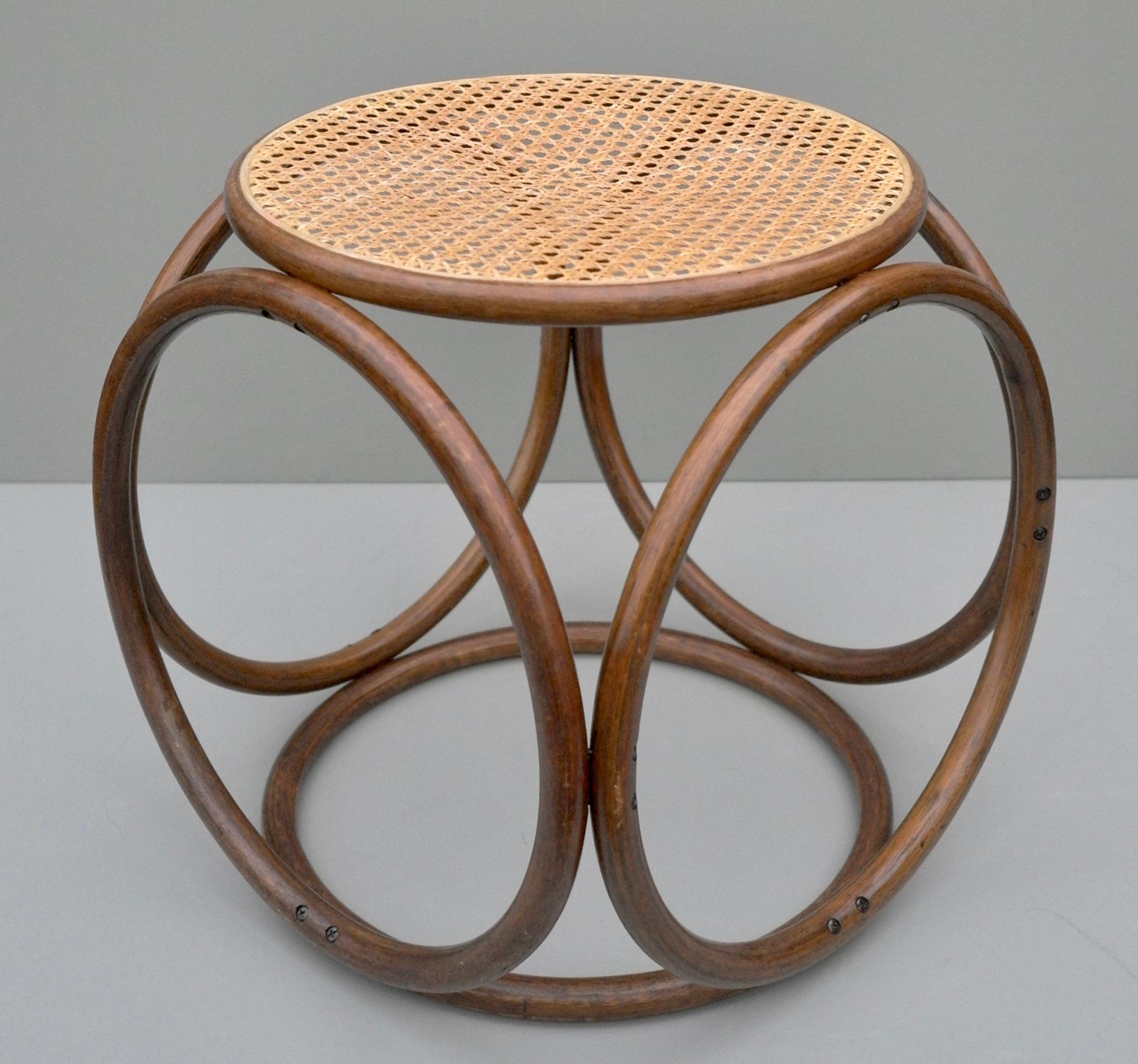 bent wood side table