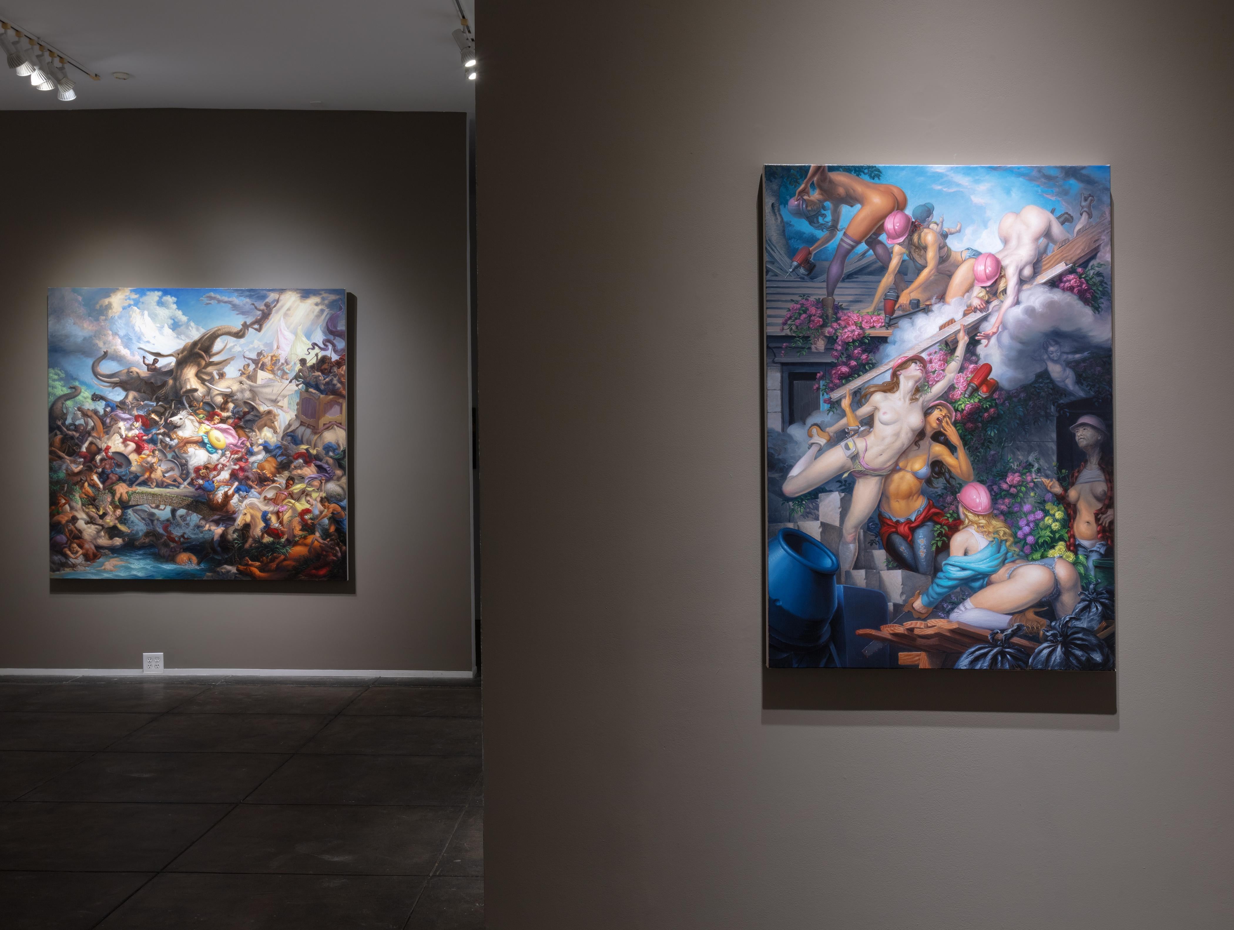 Hannah Belle führte ihre Truppen in der Schlacht von Trebbia – Painting von Michael Tole